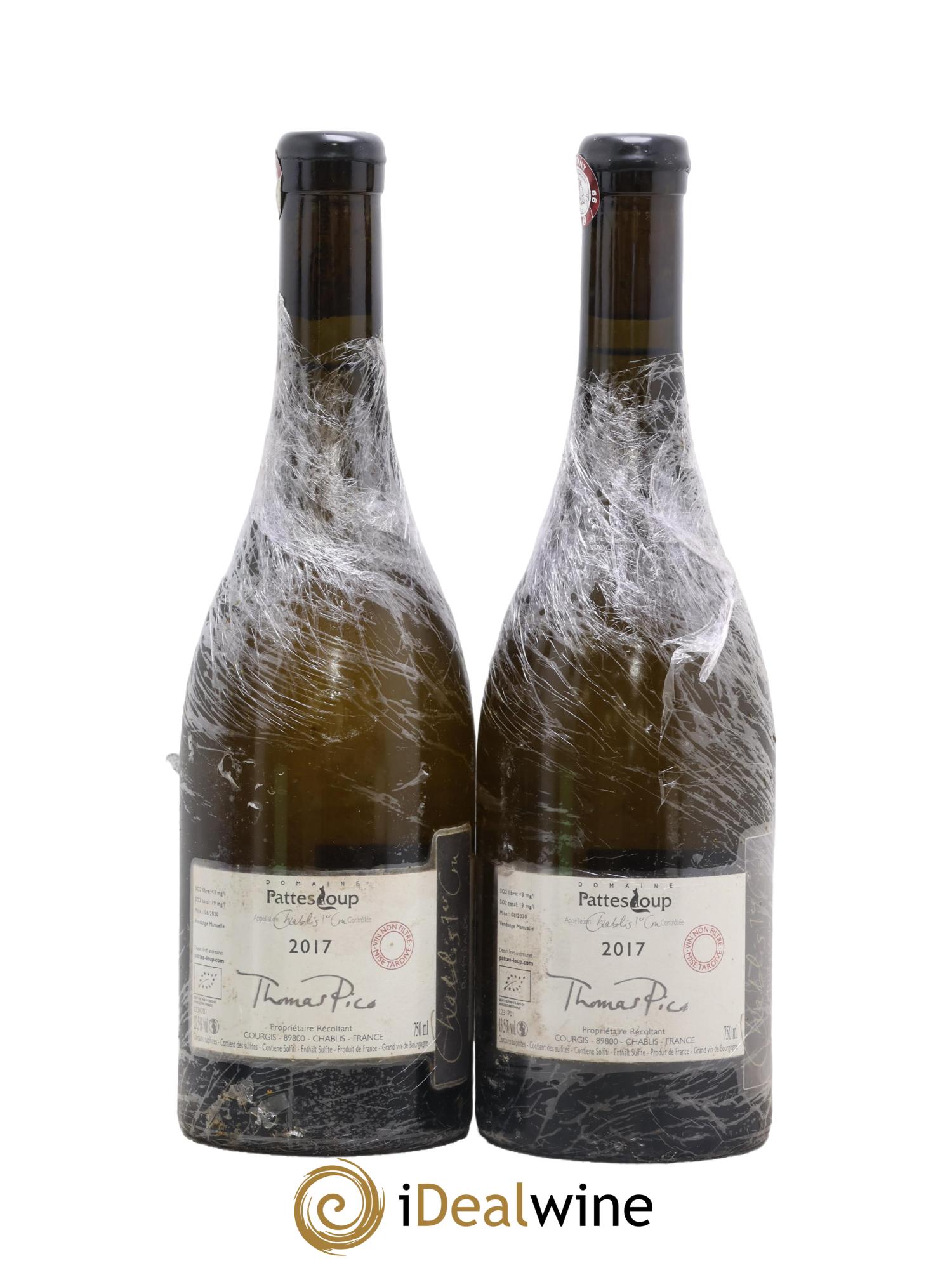 Chablis 1er Cru Butteaux Pattes Loup (Domaine) 2017 - Posten von 2 Flaschen - 1