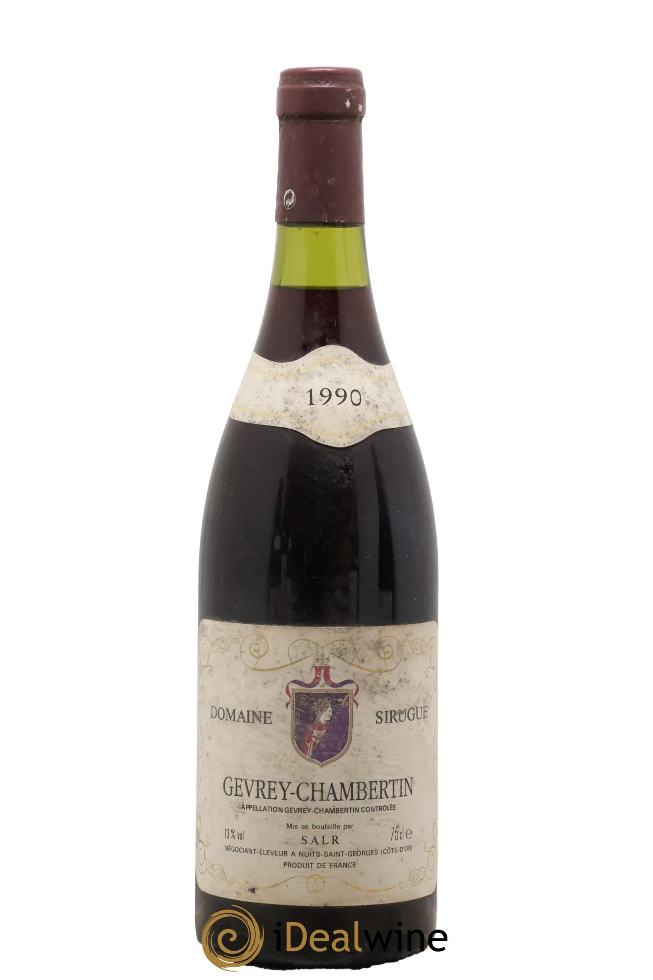 Gevrey-Chambertin Domaine Sirugue 1990 - Posten von 1 Flasche - 0