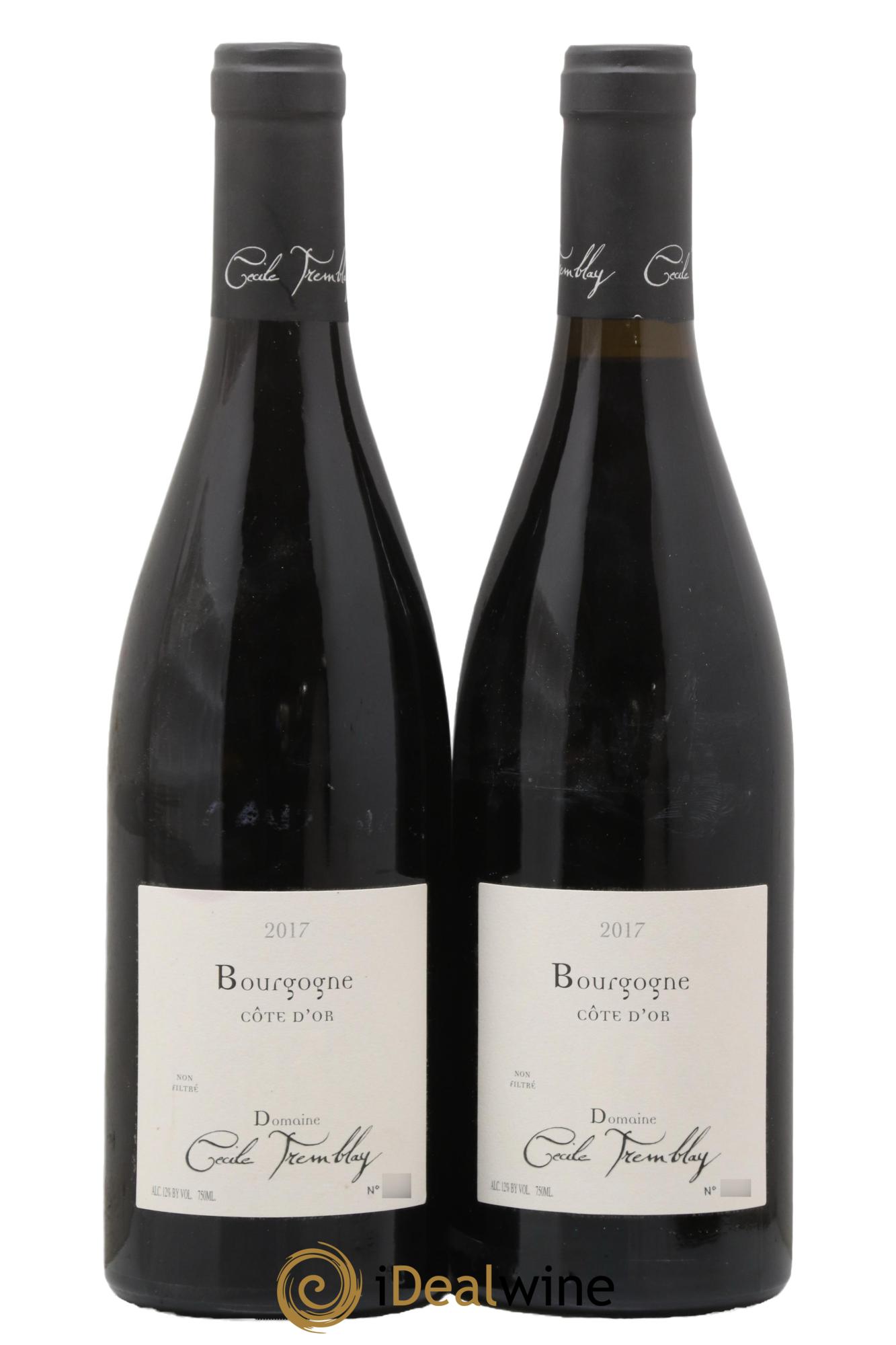 Bourgogne Côte-d'Or Cécile Tremblay 2017 - Lot of 2 bottles - 0