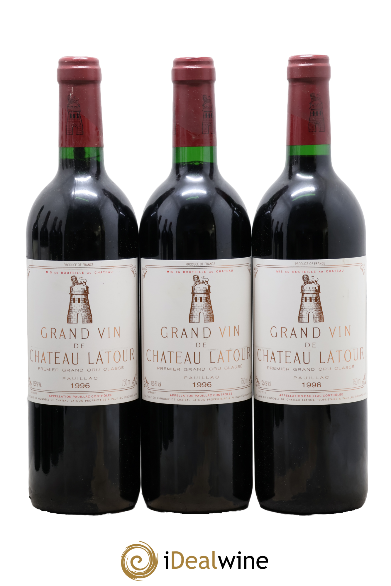 Château Latour 1er Grand Cru Classé 1996 - Posten von 3 Flaschen - 0