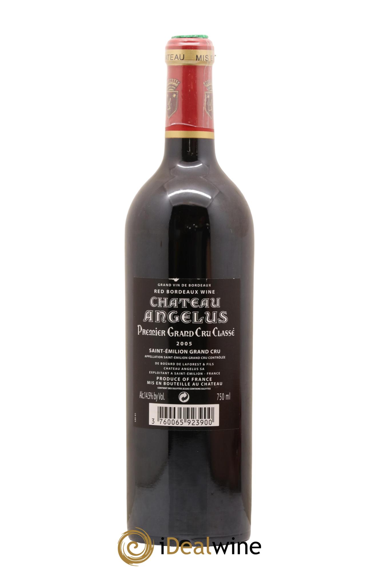 Château Angélus 1er Grand Cru Classé A 2005 - Lot de 1 bouteille - 1