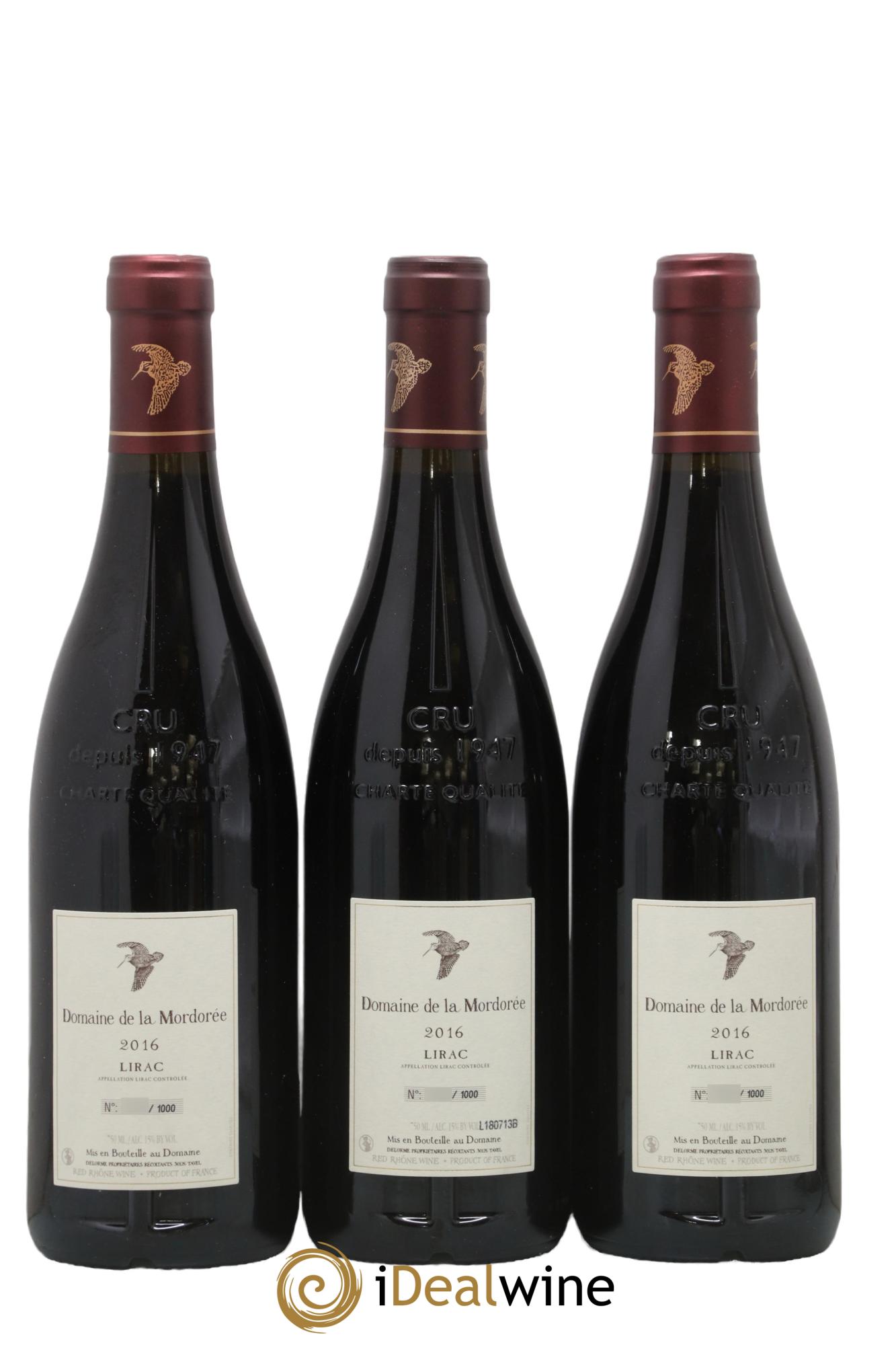 Lirac La Plume du Peintre La Mordorée (Domaine de) 2016 - Posten von 3 Flaschen - 1