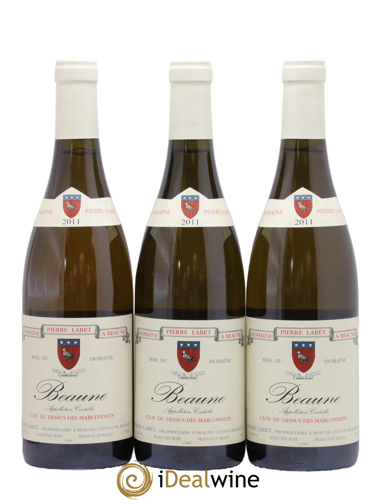 Beaune Clos du dessus des Marconnets François Labet 2011 - Lot de 3 bouteilles - 0