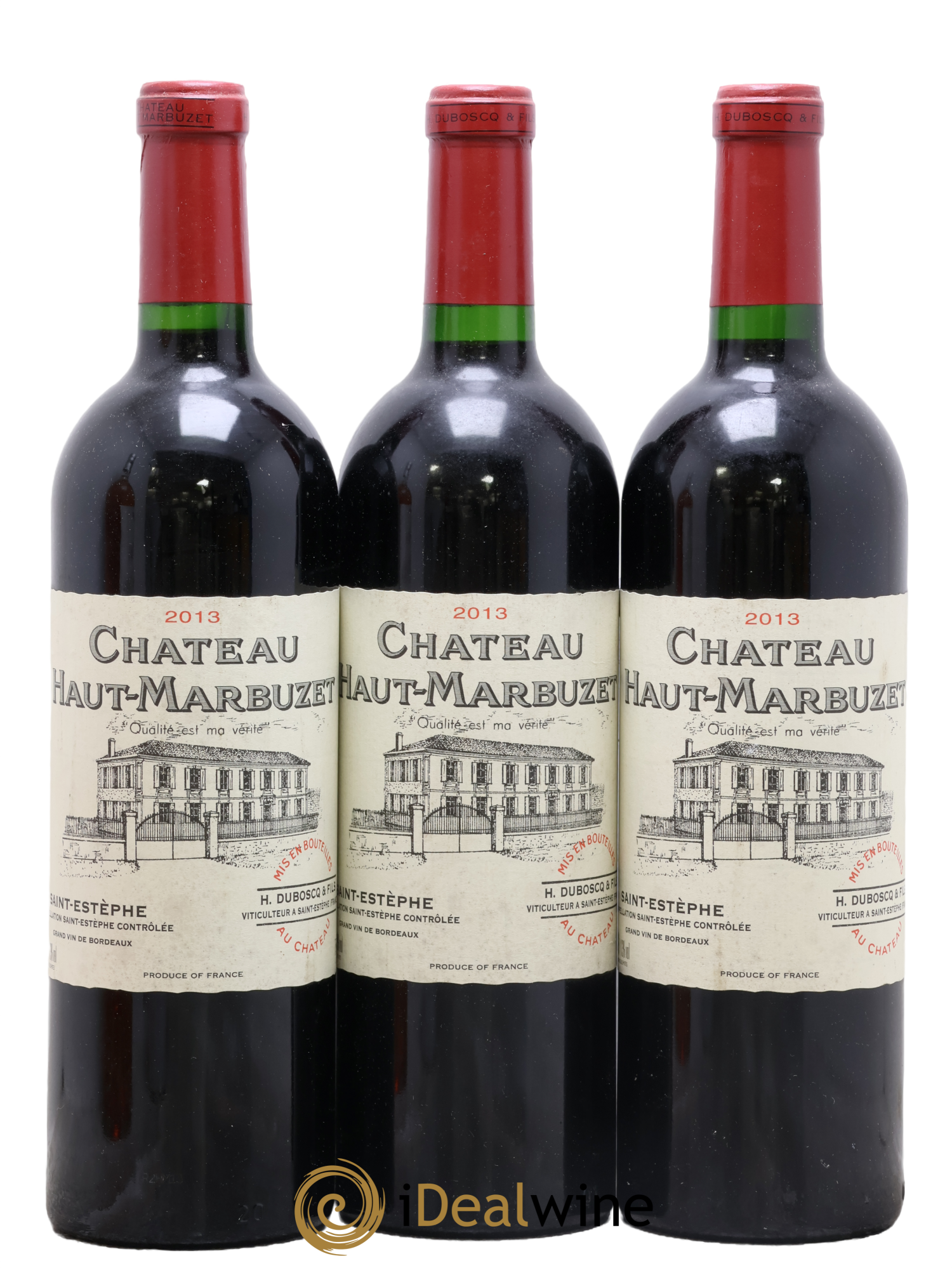 Château Haut Marbuzet 2013 - Lot of 3 bottles - 0