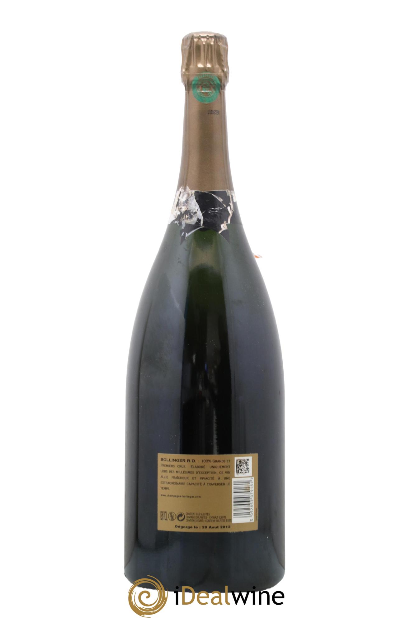R.D. Extra-Brut Bollinger 1999 - Lot de 1 magnum - 1