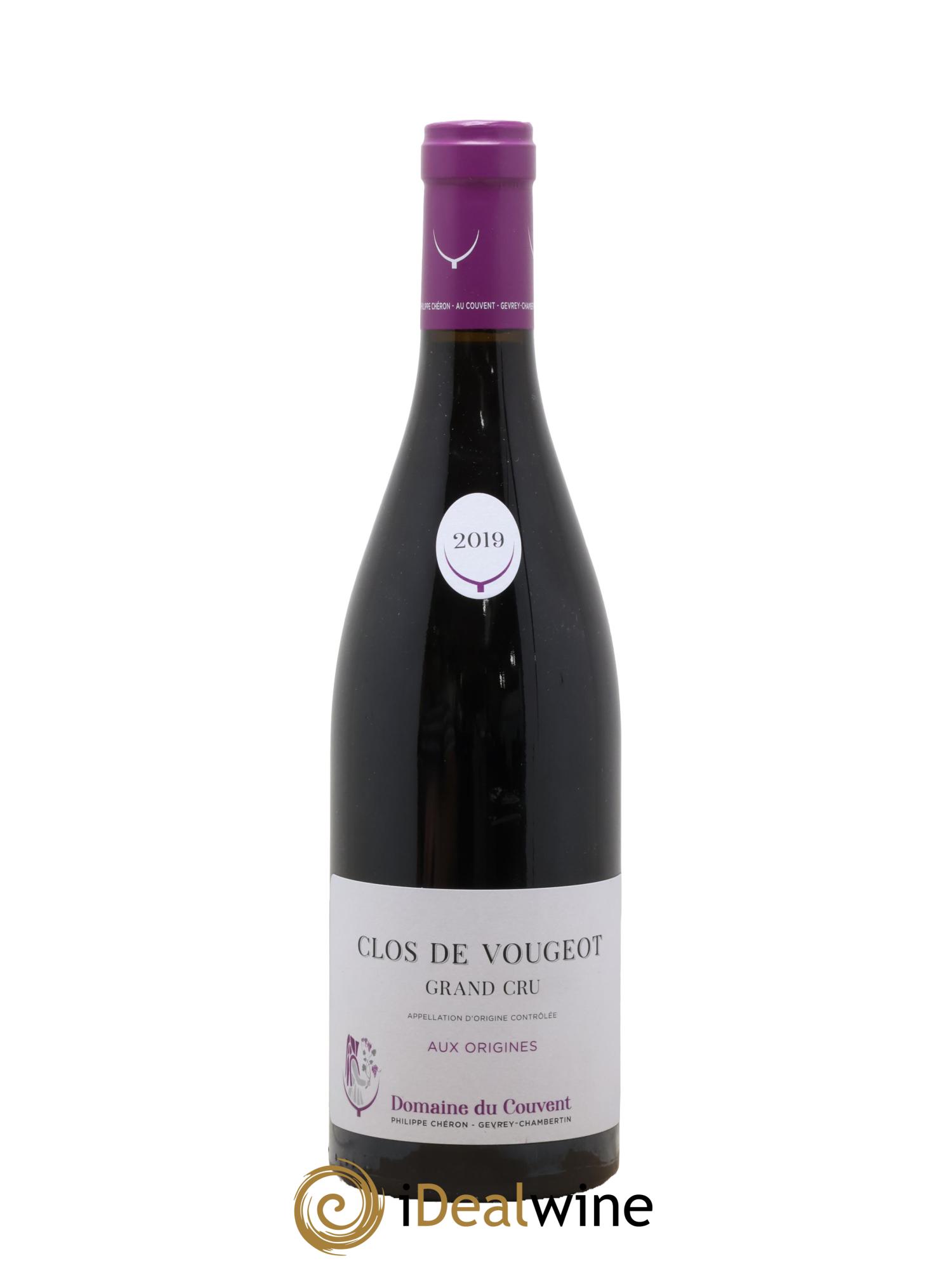 Clos de Vougeot Grand Cru Aux Origines Domaine du Couvent 2019 - Lot de 1 bouteille - 0