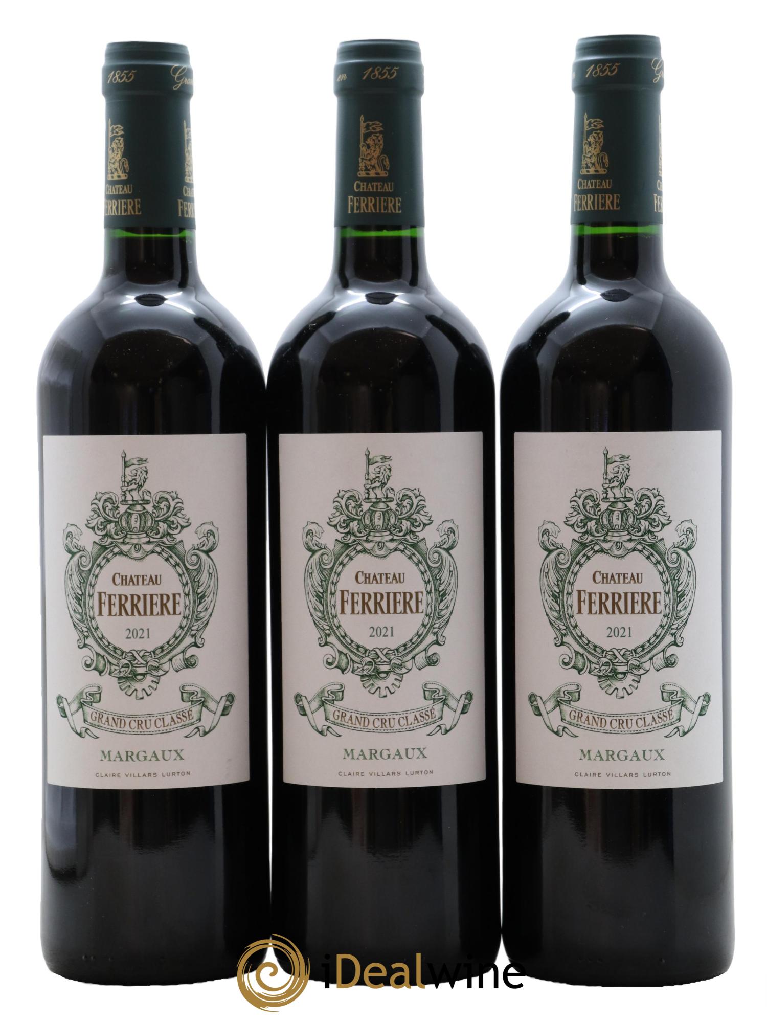 Château Ferrière 3ème Grand Cru Classé 2021 - Lot de 3 bouteilles - 0