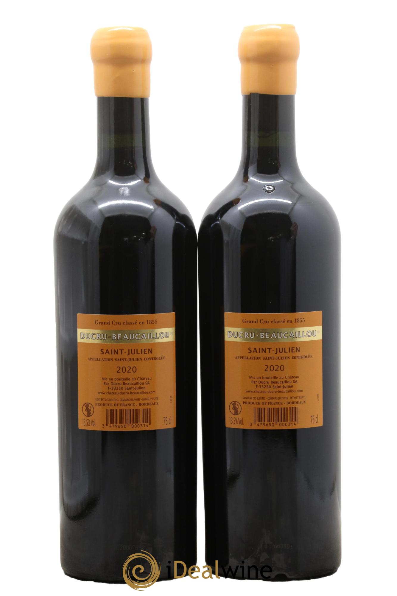Château Ducru Beaucaillou 2ème Grand Cru Classé 2020 - Posten von 2 Flaschen - 1