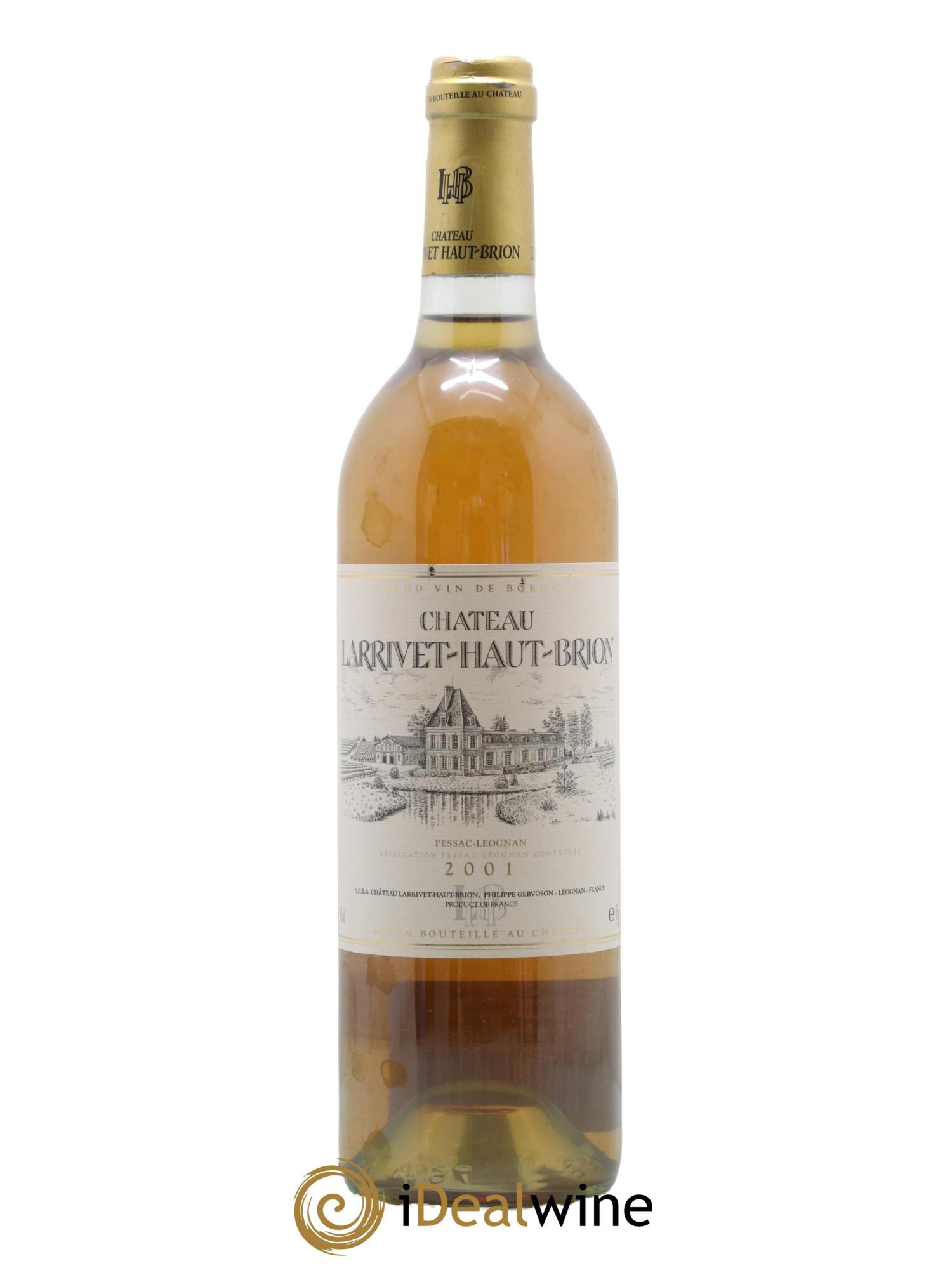 Château Larrivet Haut-Brion 2001 - Lot de 1 bouteille - 0