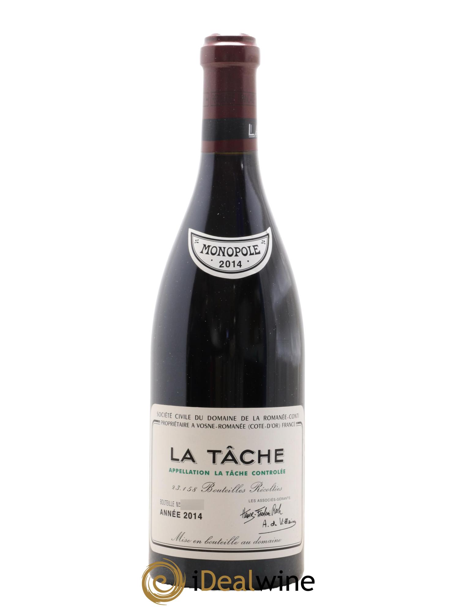 La Tâche Grand Cru Domaine de la Romanée-Conti 2014 - Posten von 1 Flasche - 1