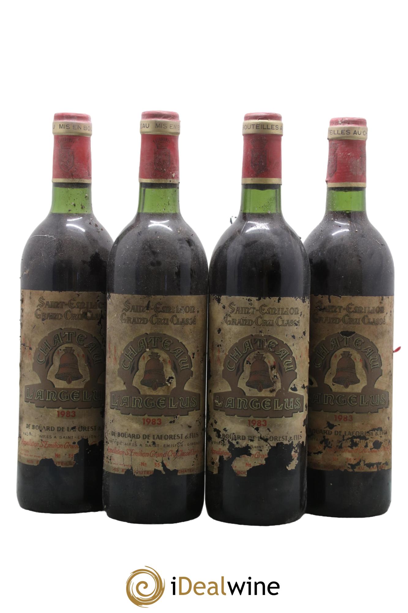 Château Angélus 1er Grand Cru Classé A 1983 - Posten von 4 Flaschen - 0