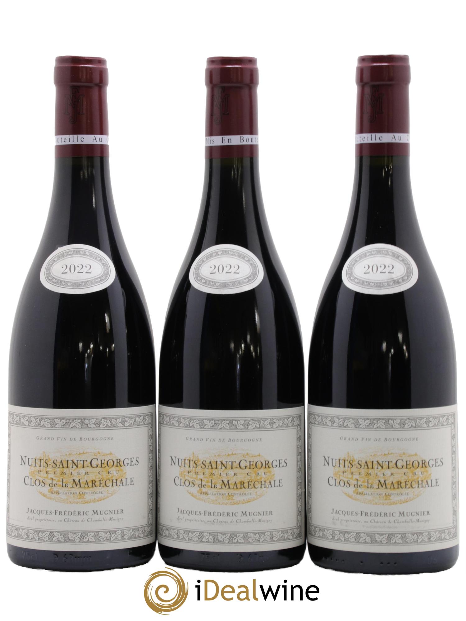 Nuits-Saint-Georges 1er Cru Clos de La Maréchale Jacques-Frédéric Mugnier 2022 - Lot de 3 bouteilles - 0