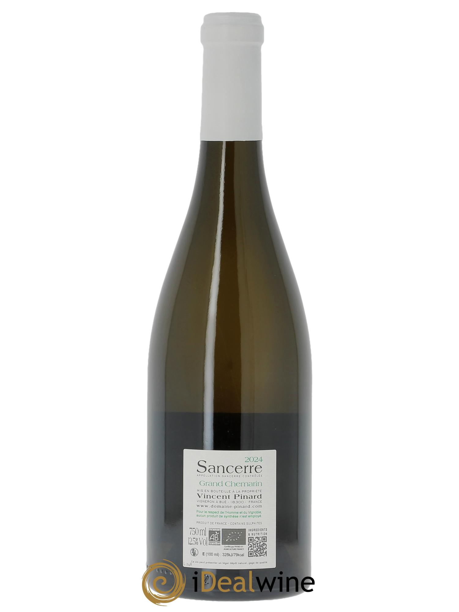 Sancerre Grand Chemarin Vincent Pinard 2024 - Lot of 1 bottle - 1