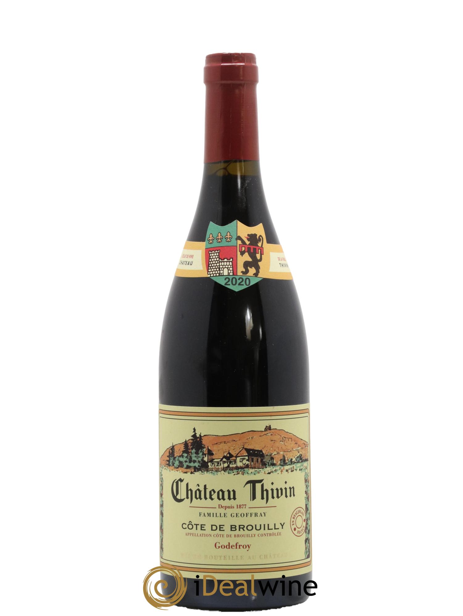 Côte de Brouilly Cuvée Godefroy Château Thivin 2020 - Lot de 1 bouteille - 0