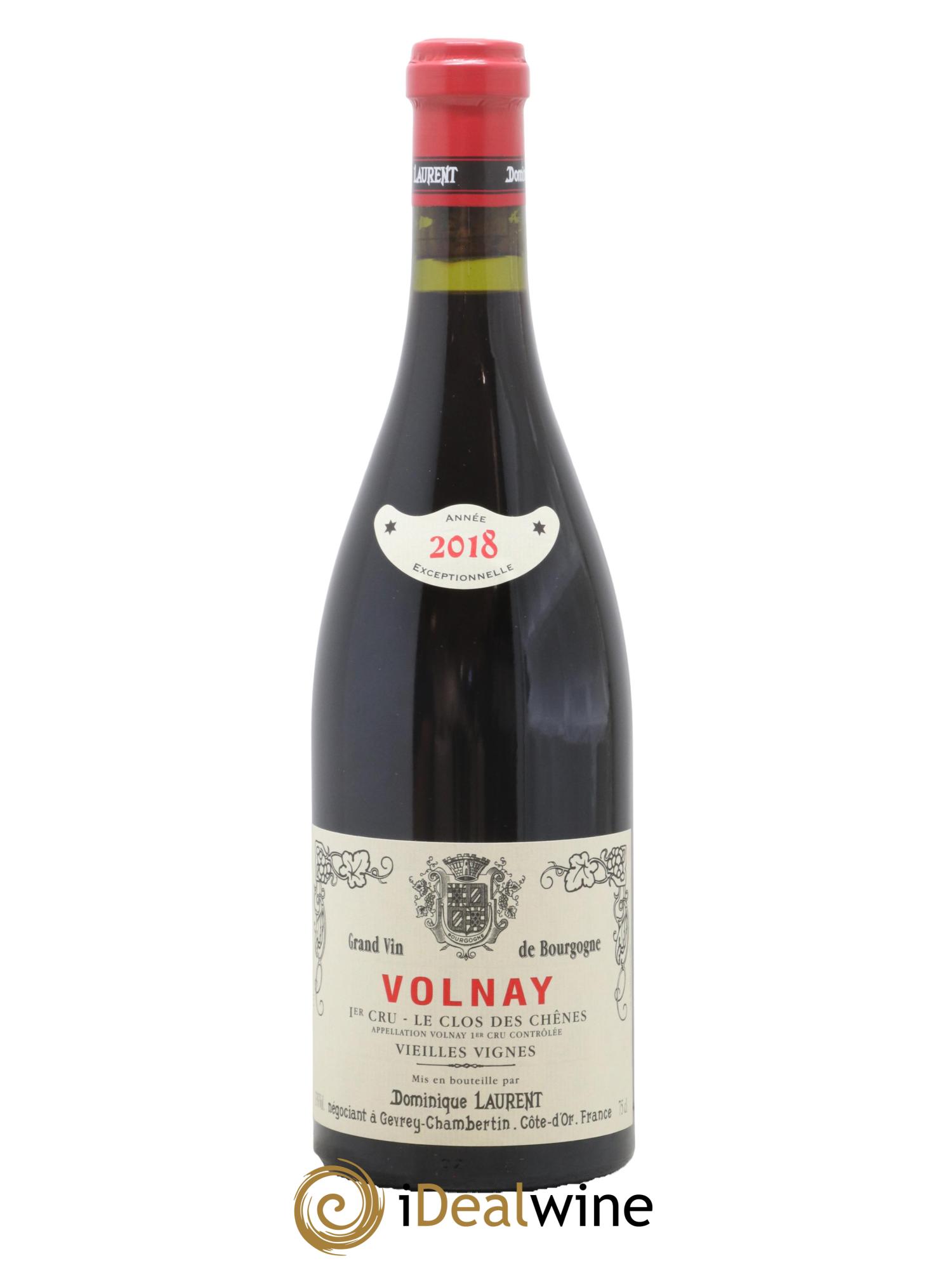 Volnay 1er Cru Clos des Chênes Vieilles Vignes Dominique Laurent 2018 - Lot de 1 bouteille - 0