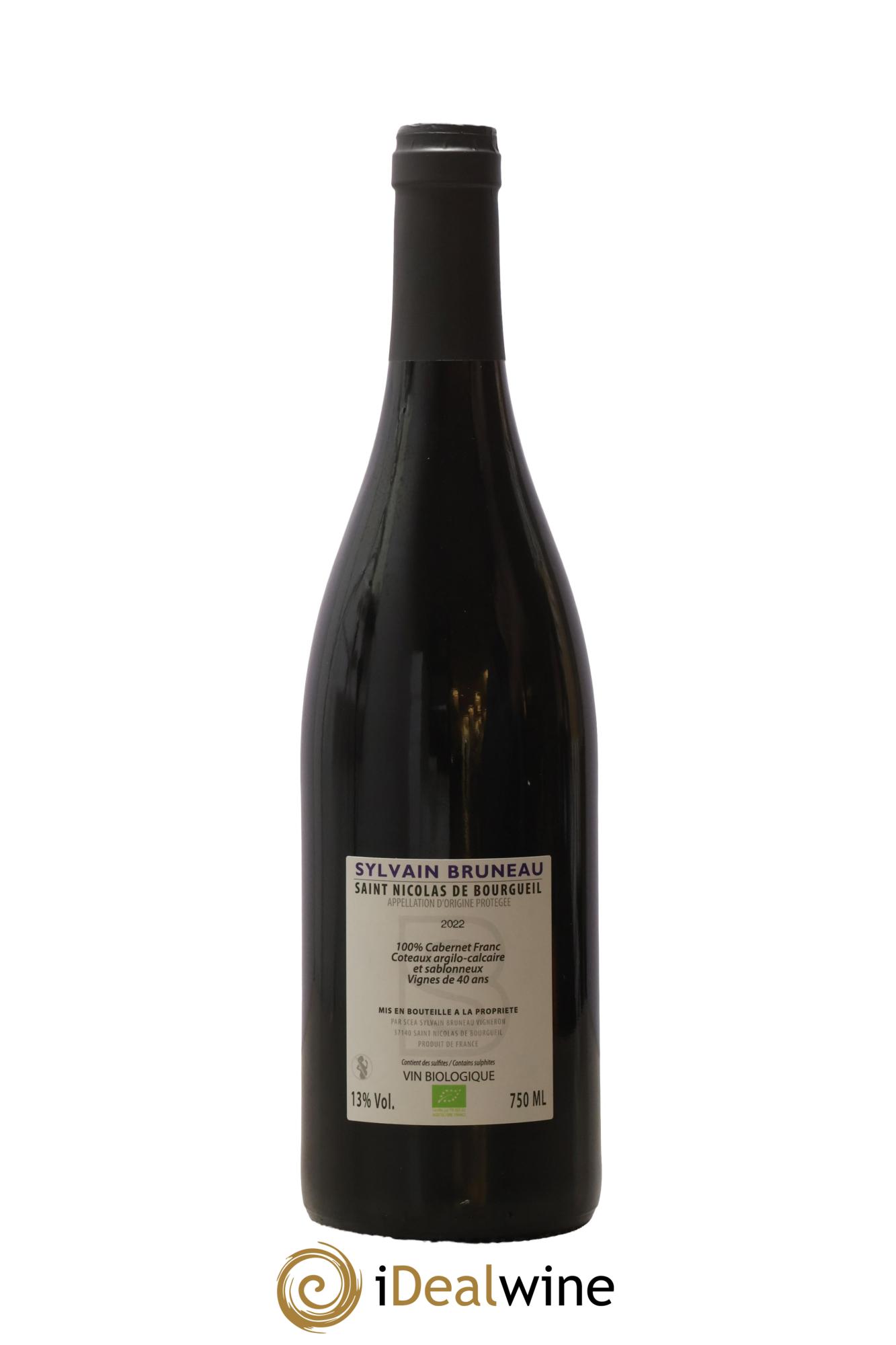 Saint-Nicolas de Bourgueil Les Pentes Domaine Sylvain Bruneau 2022 - Lot de 1 bouteille - 1