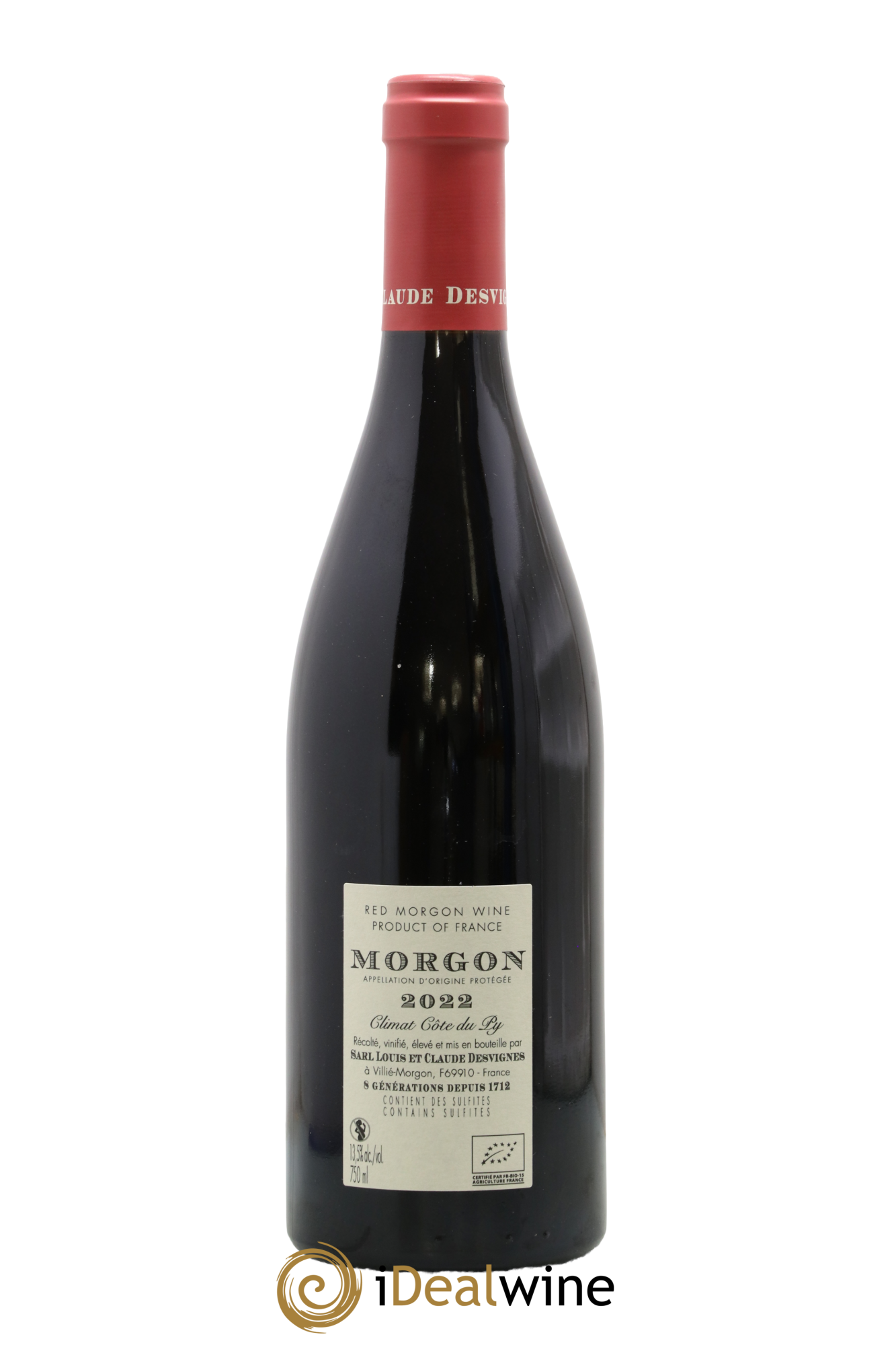 Morgon Côte du Py Louis-Claude Desvignes 2022 - Lot de 1 bouteille - 1