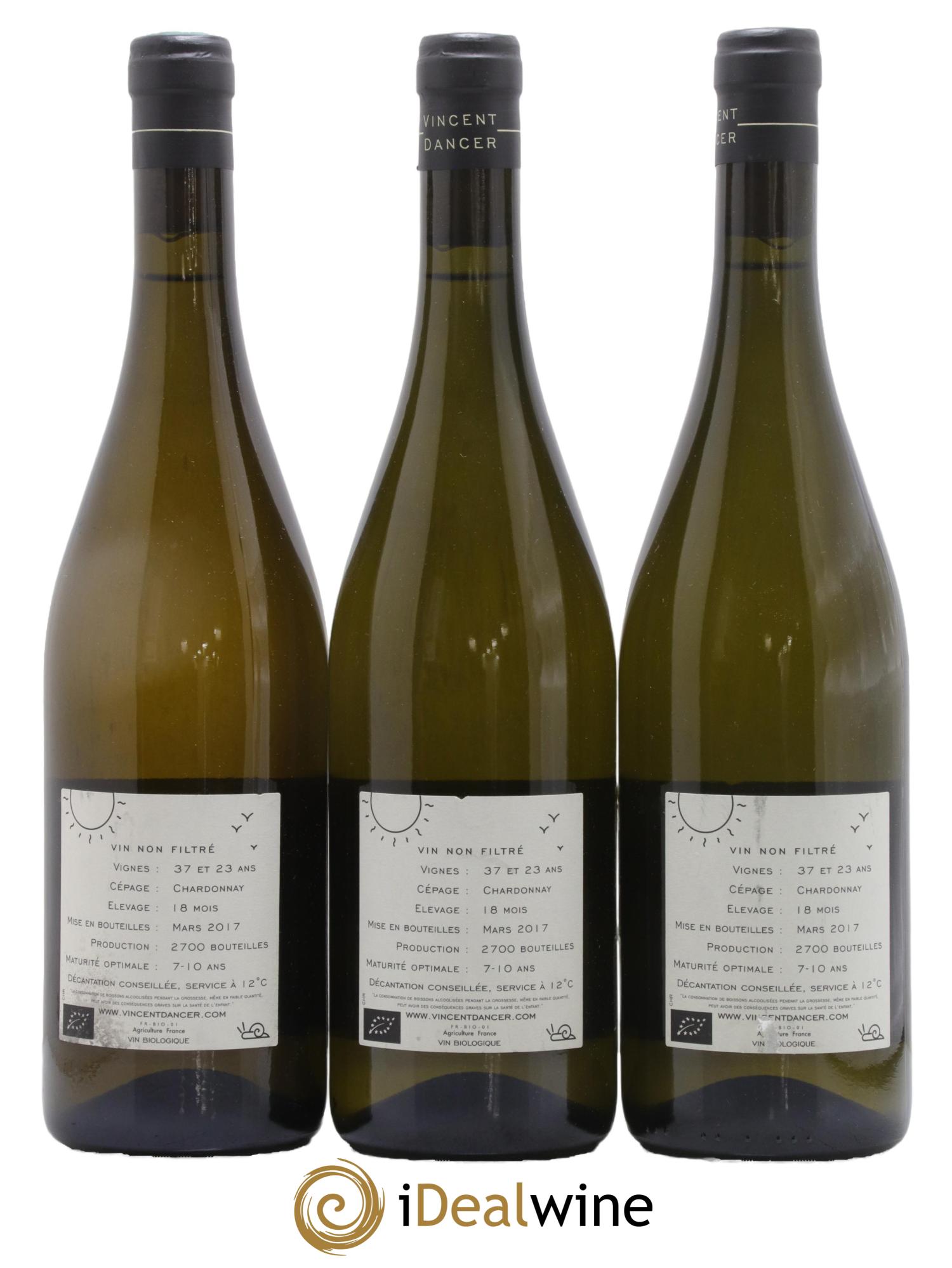 Chassagne-Montrachet 1er Cru La Romanée Vincent Dancer 2015 - Lot of 3 bottles - 1