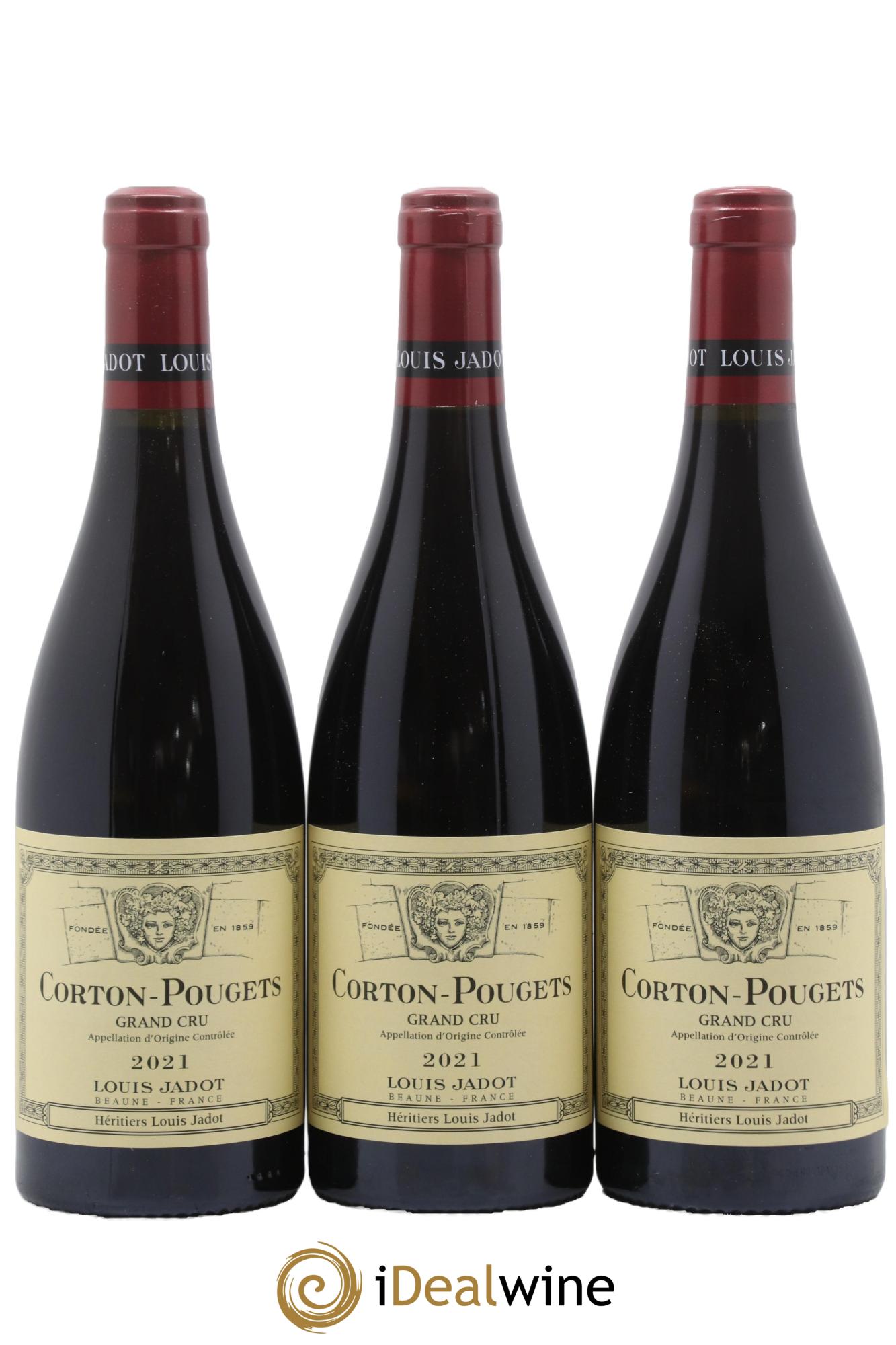 Corton-Pougets Grand Cru Héritiers Louis Jadot (Domaine des) - Louis Jadot 2021 - Lot de 3 bouteilles - 0