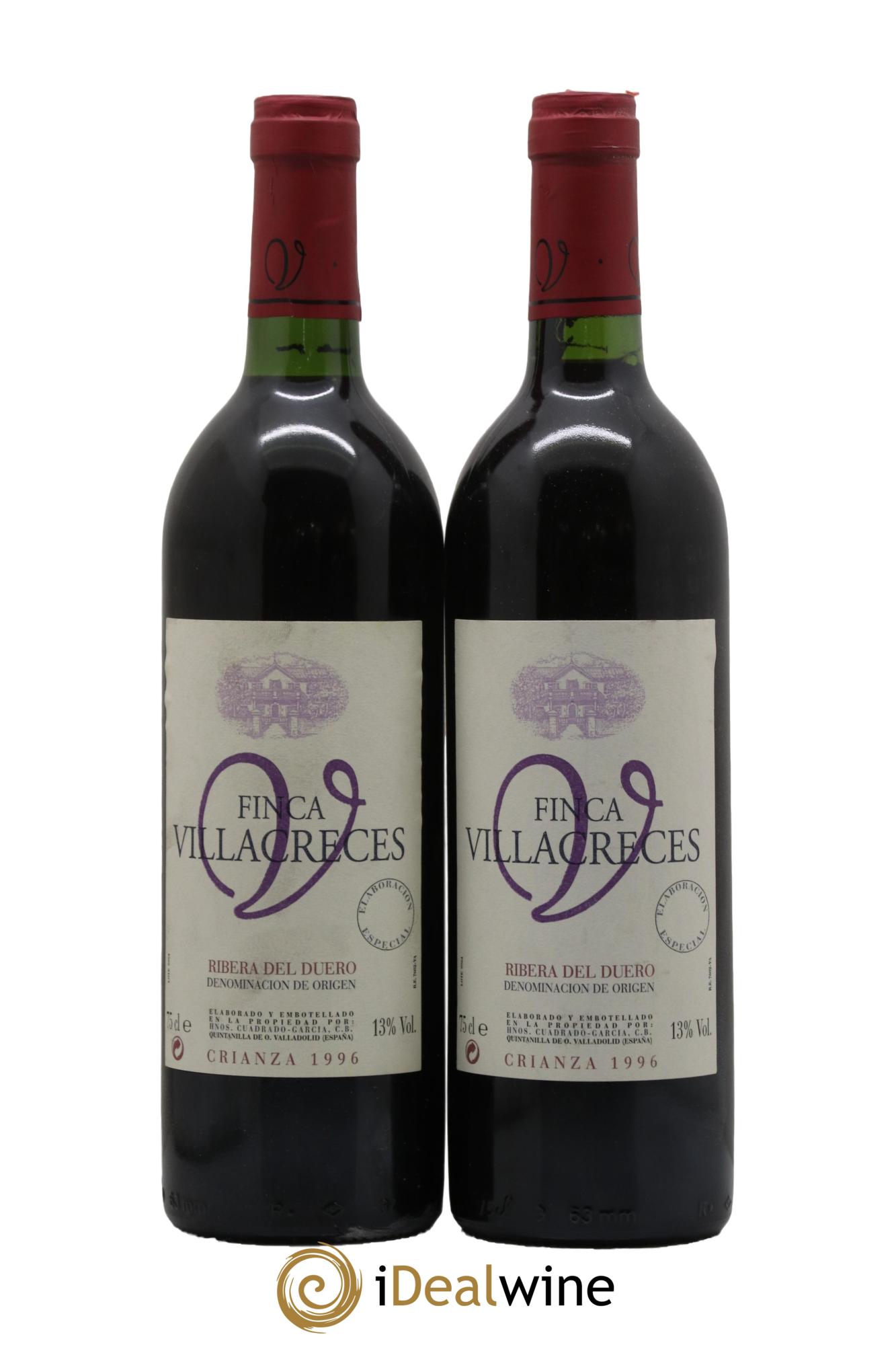 Ribera Del Duero DO Finca Villacreces 1996 - Lot de 2 bouteilles - 0