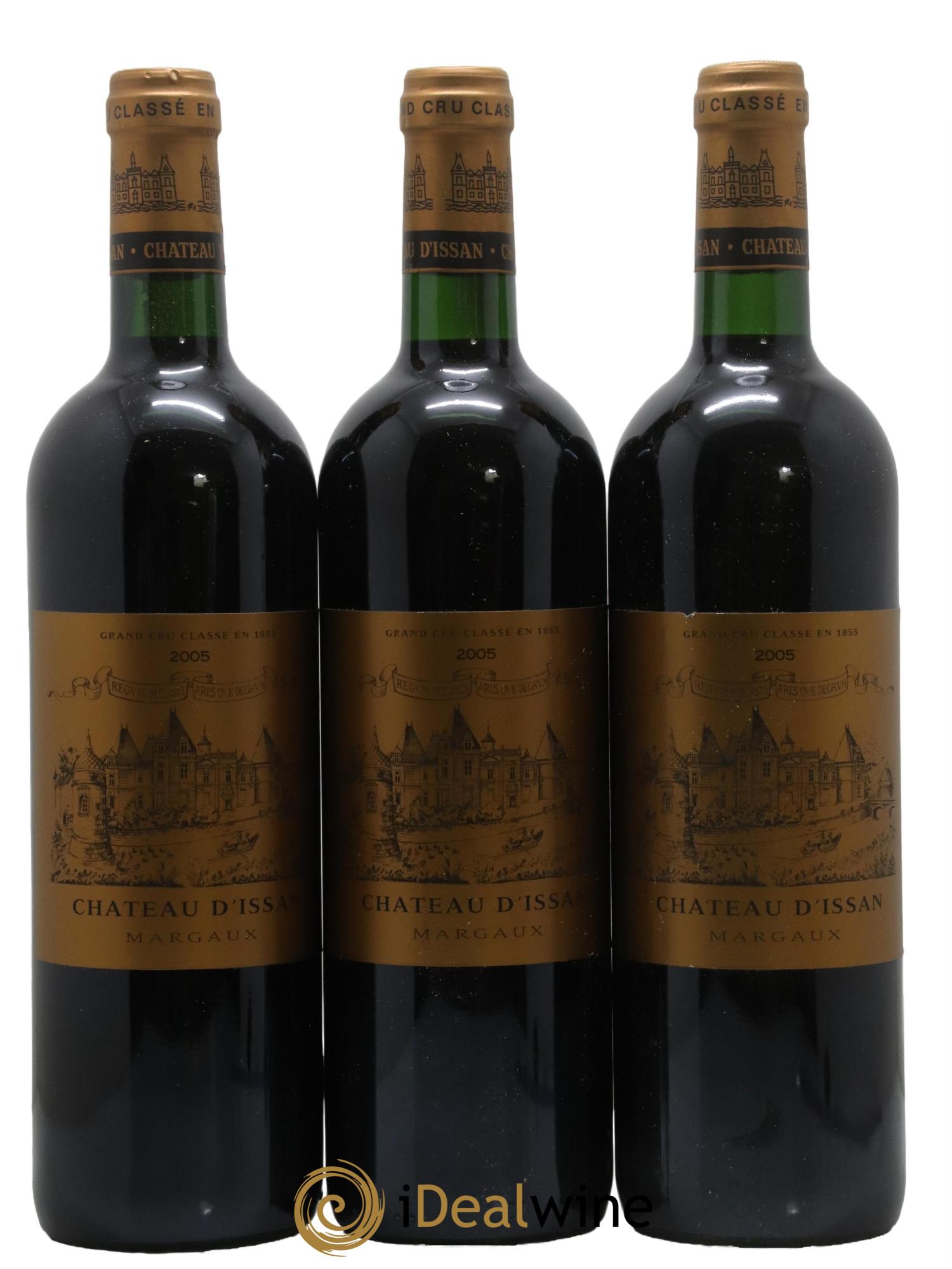 Château d'Issan 3ème Grand Cru Classé 2005 - Lot de 3 bouteilles - 0