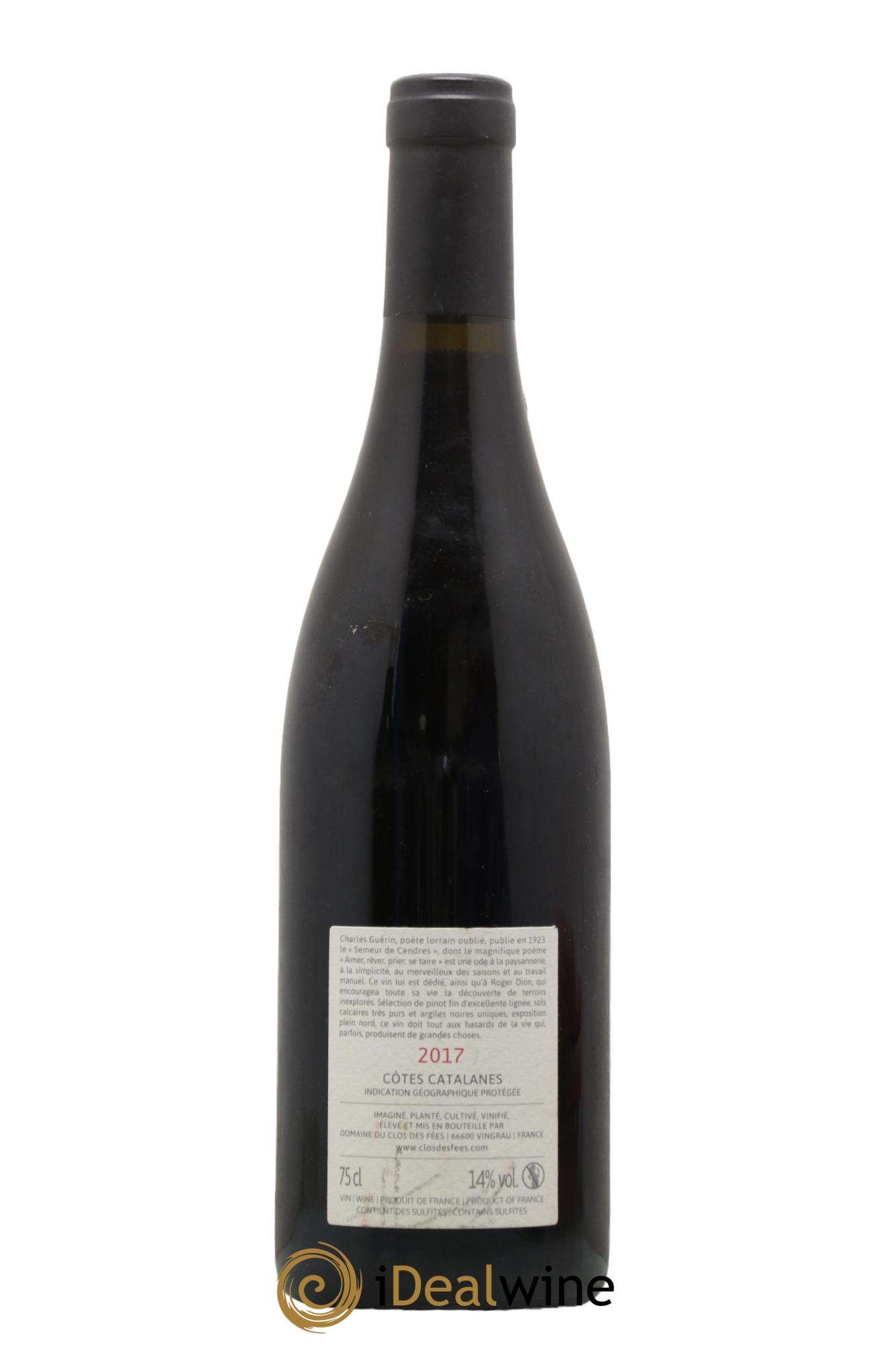 Côtes Catalanes Clos des Fées Aimer Rêver Prier Se taire Hervé Bizeul 2017 - Lot de 1 bouteille - 1