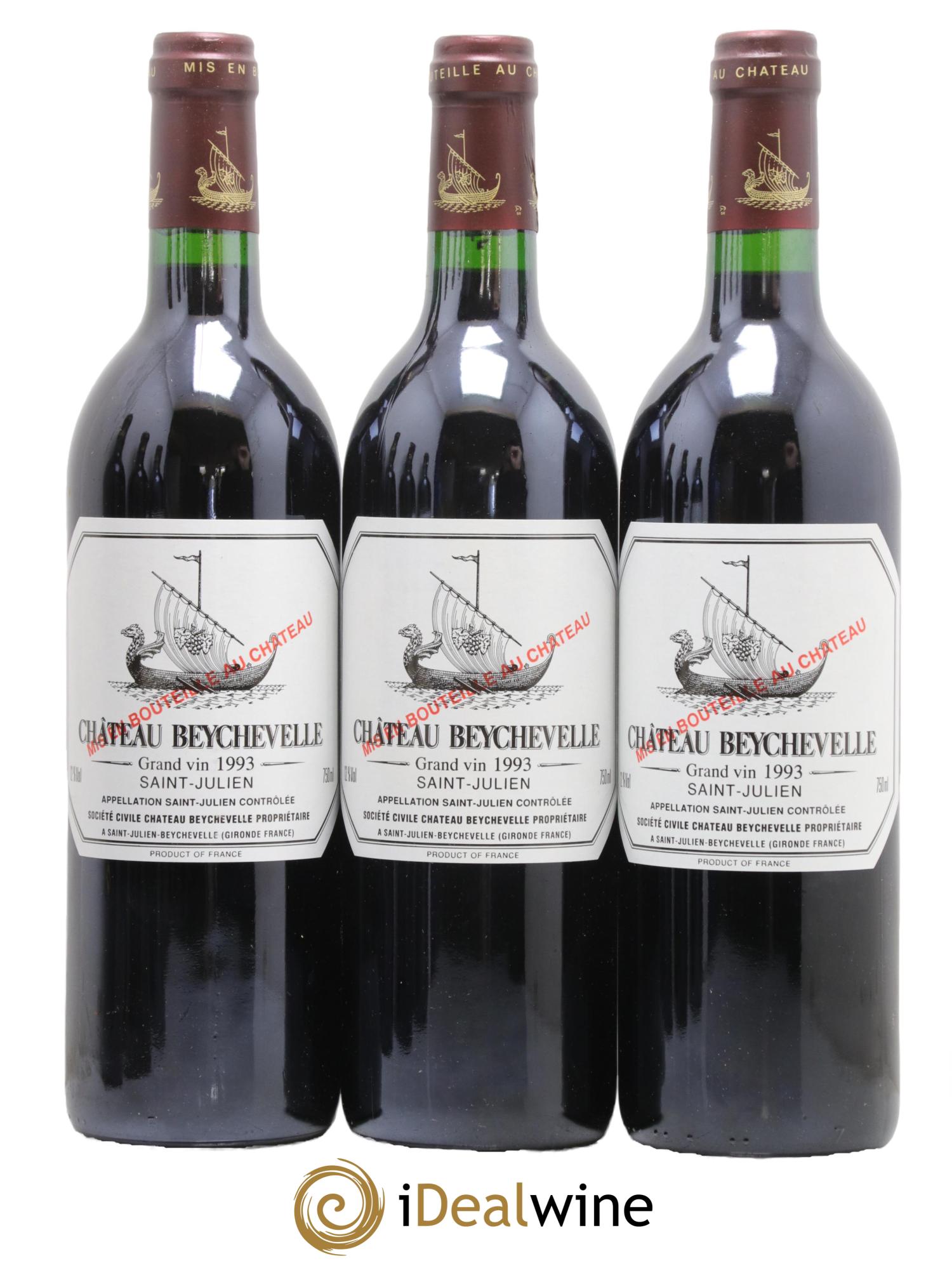 Château Beychevelle 4ème Grand Cru Classé 1993 - Lot de 12 bouteilles - 3