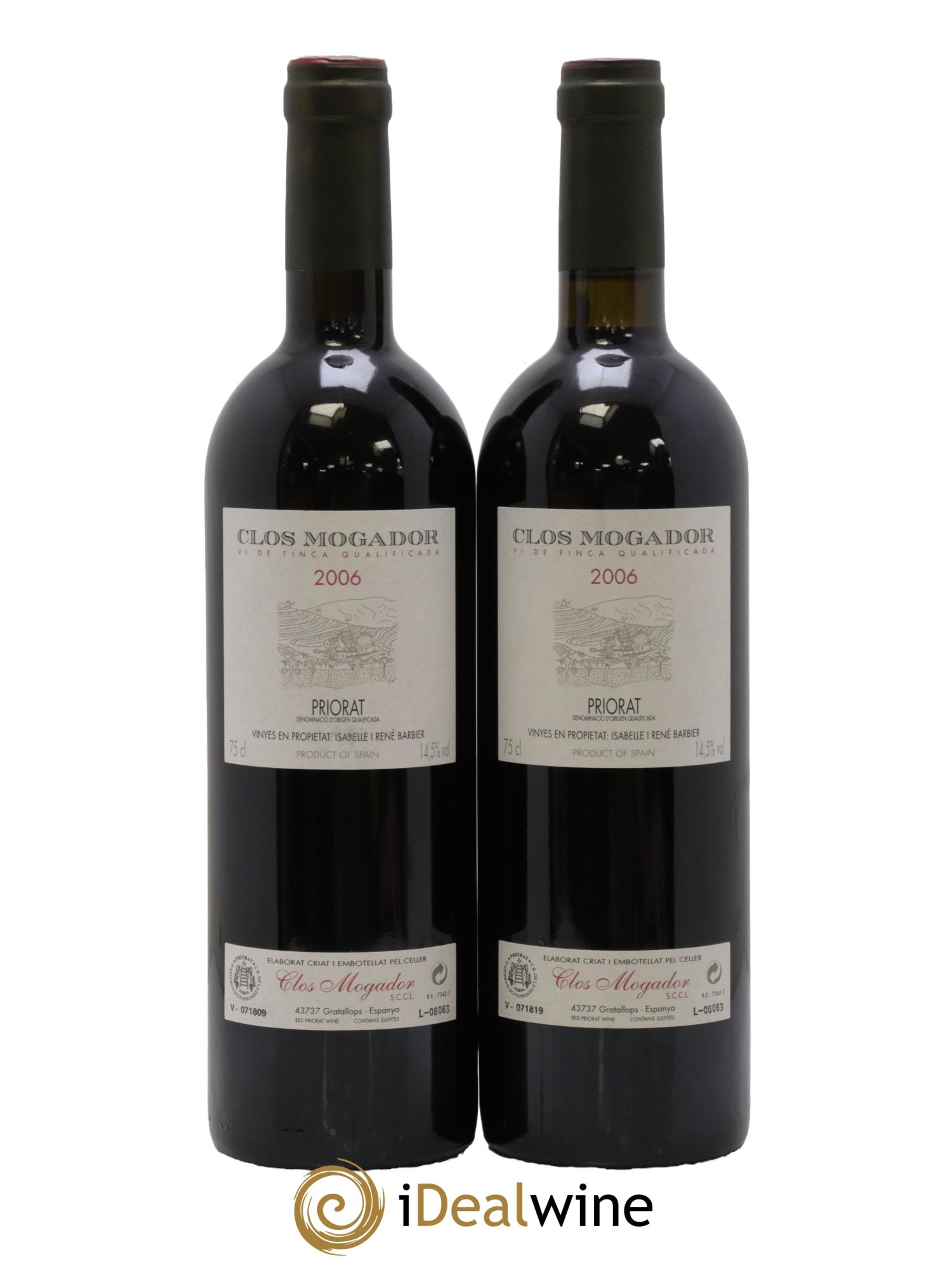 Priorat Clos Mogador DOCA René Barbier 2006 - Lot of 2 bottles - 0