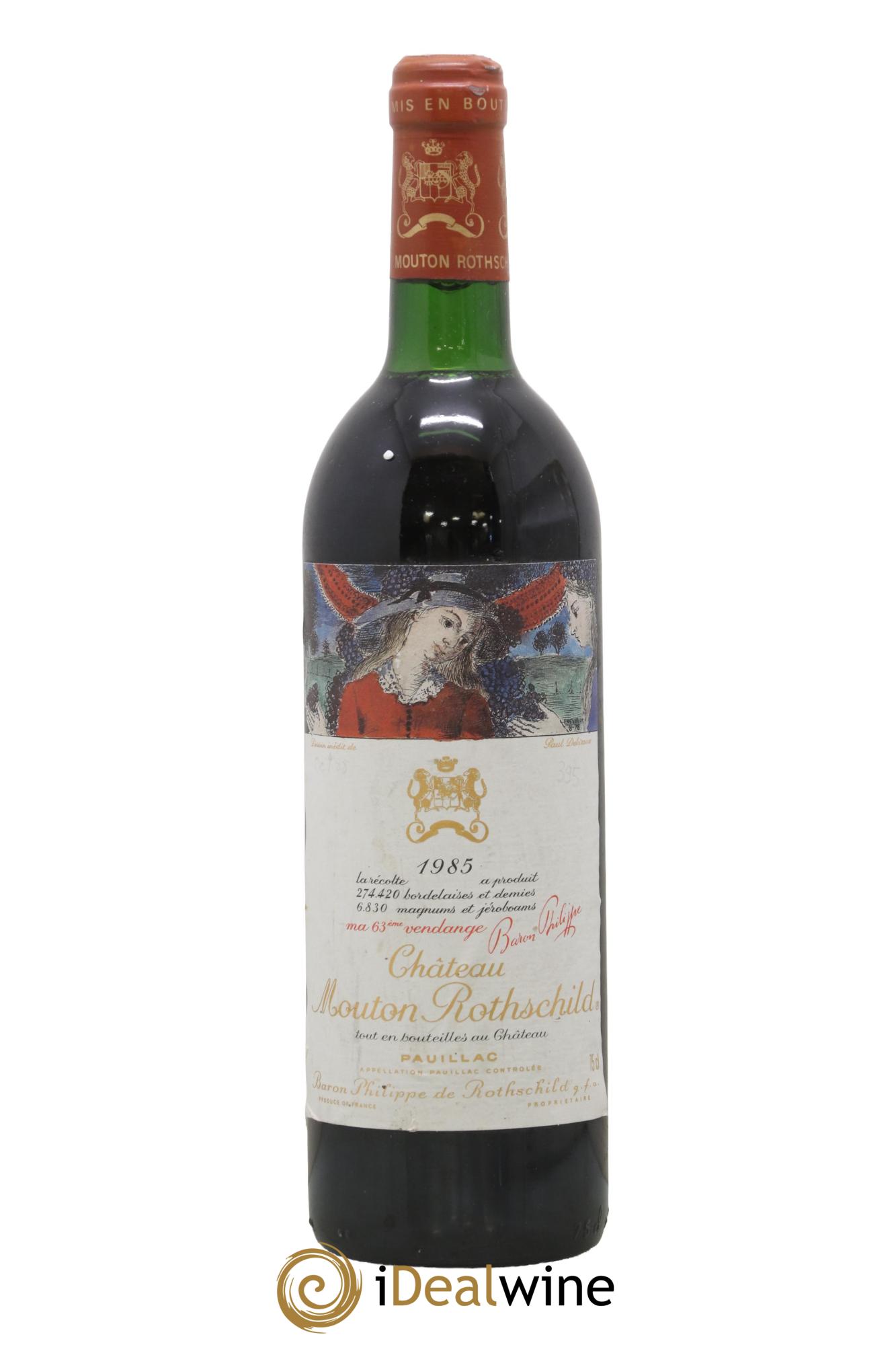 Château Mouton Rothschild 1er Grand Cru Classé 1985 - Lot of 1 bottle - 0