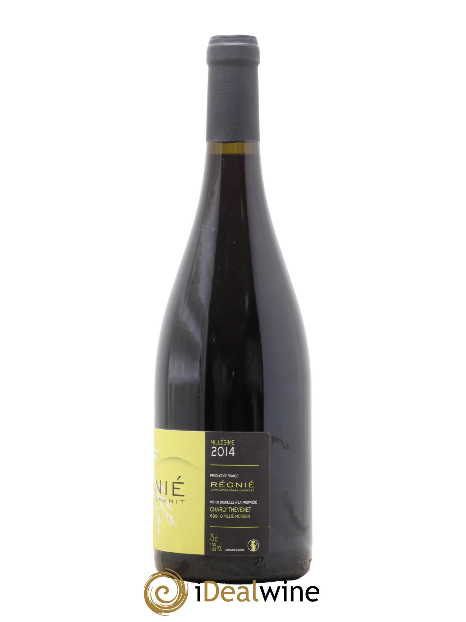 Régnié Grain & Granit Charly Thévenet 2014 - Lot de 1 bouteille - 1