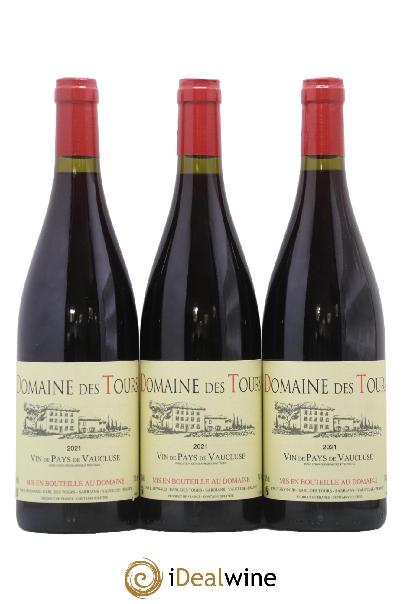Vaucluse (Vin de Pays de Vaucluse) Domaine des Tours Emmanuel Reynaud 2021 - Posten von 3 Flaschen - 0