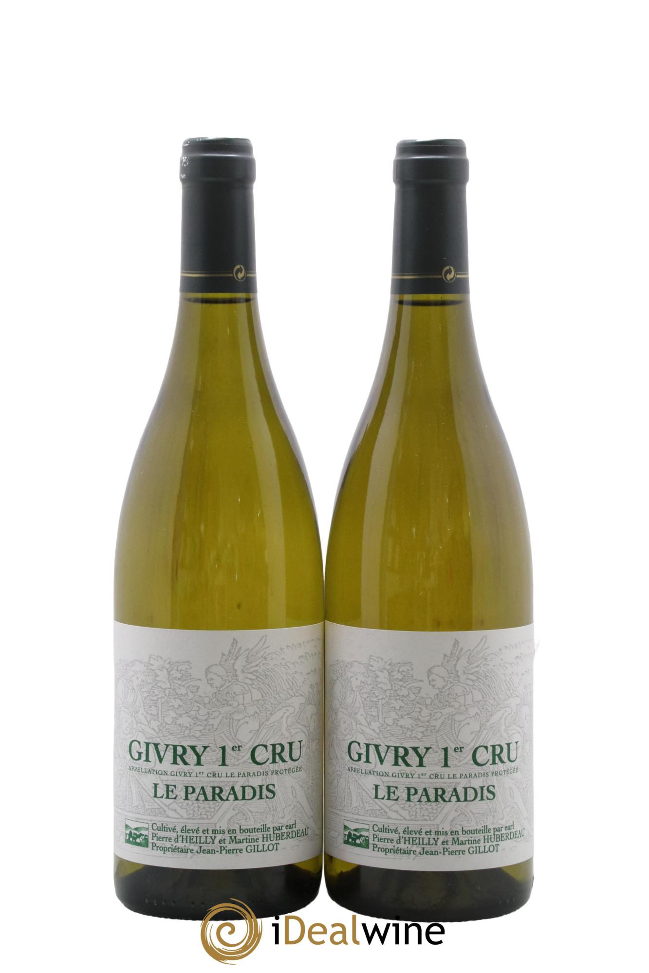 Givry 1er Cru Le Paradis Jean-Pierre Gillot 2015 - Lot de 2 bouteilles - 0