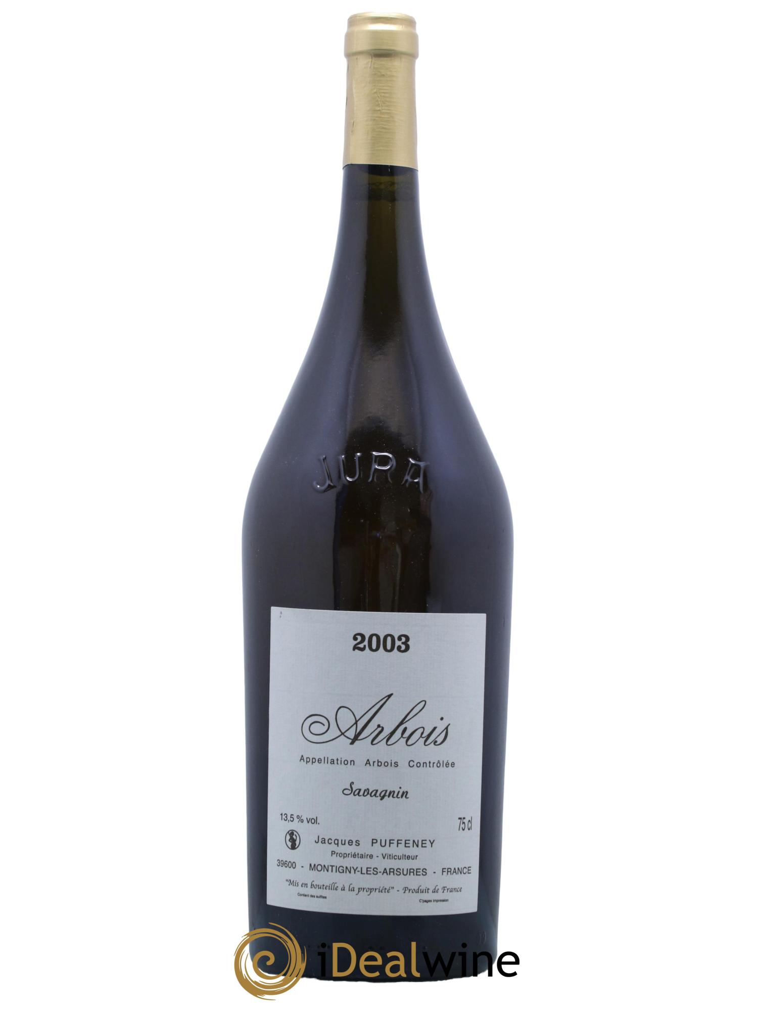 Arbois Savagnin Jacques Puffeney 2003 - Lot de 1 magnum - 0