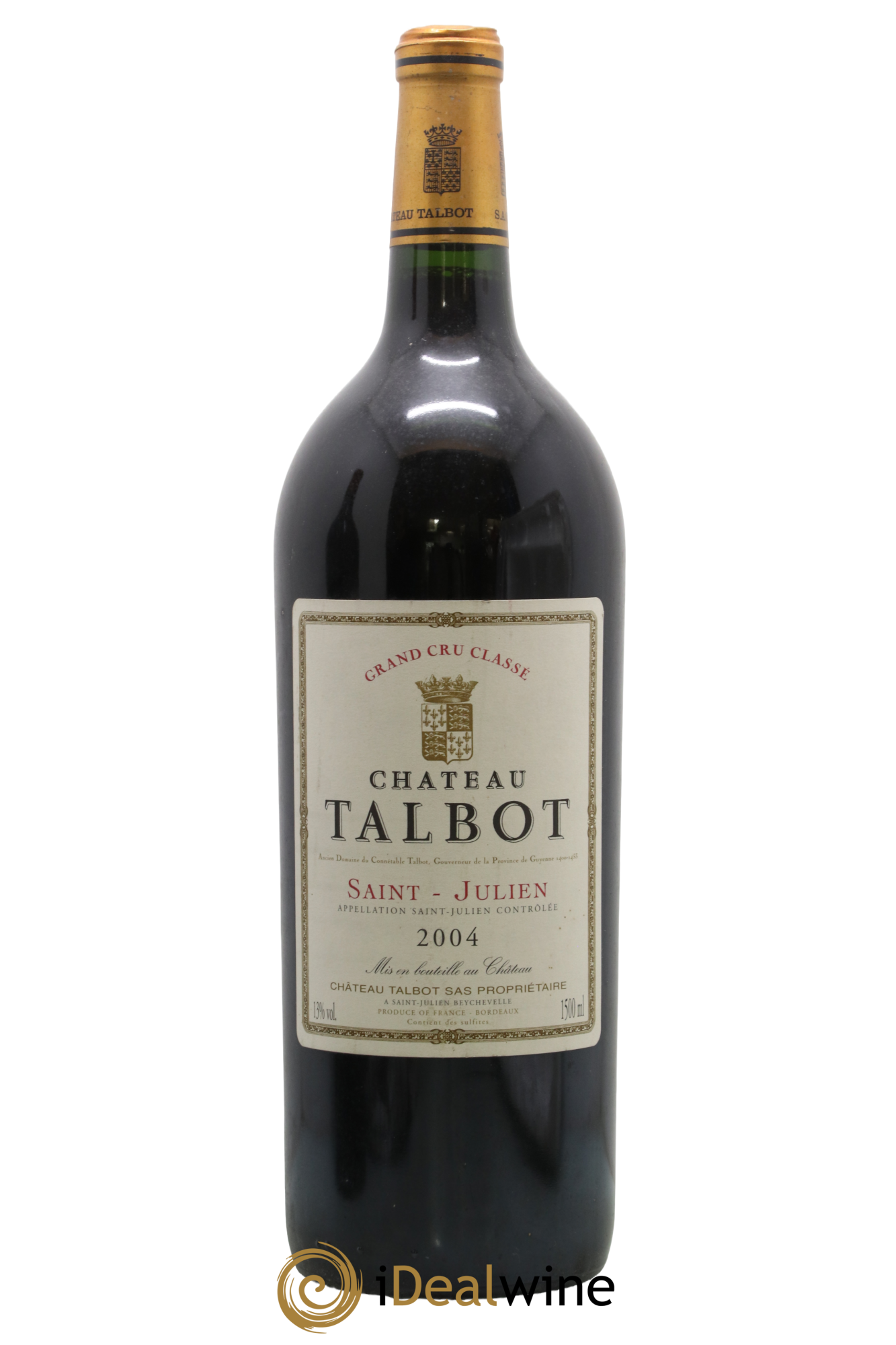 Château Talbot 4ème Grand Cru Classé 2004 - Lot of 1 magnum - 0
