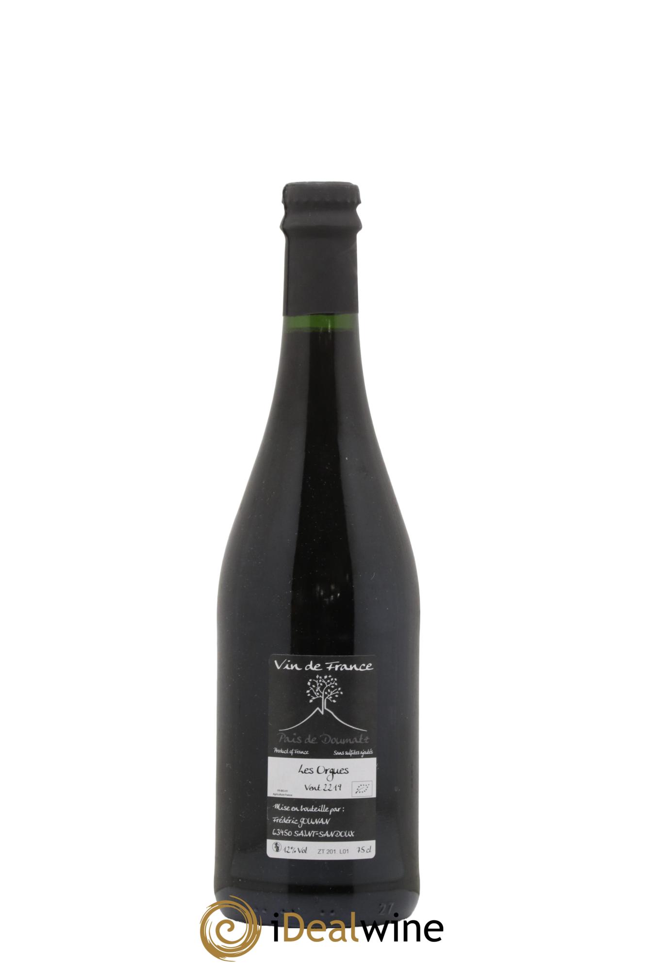 Vin de France Les Orgues Vignoble de l'Arbre Blanc 2019 - Lot of 1 bottle - 1