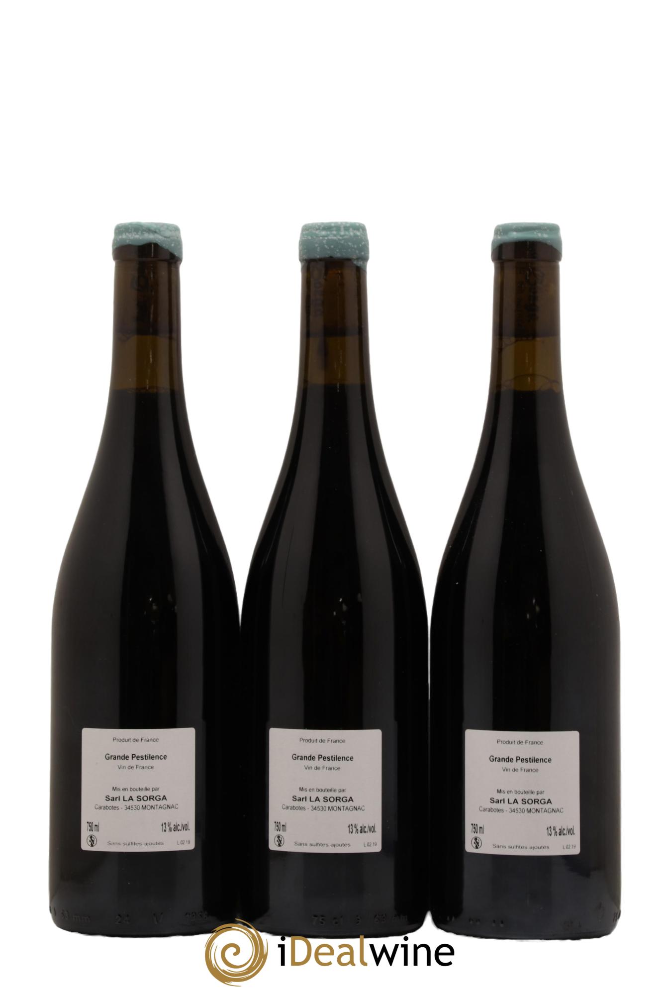 Vin de France Grande pestilence La Sorga Anthony Tortul 2019 - Lot de 3 bouteilles - 1