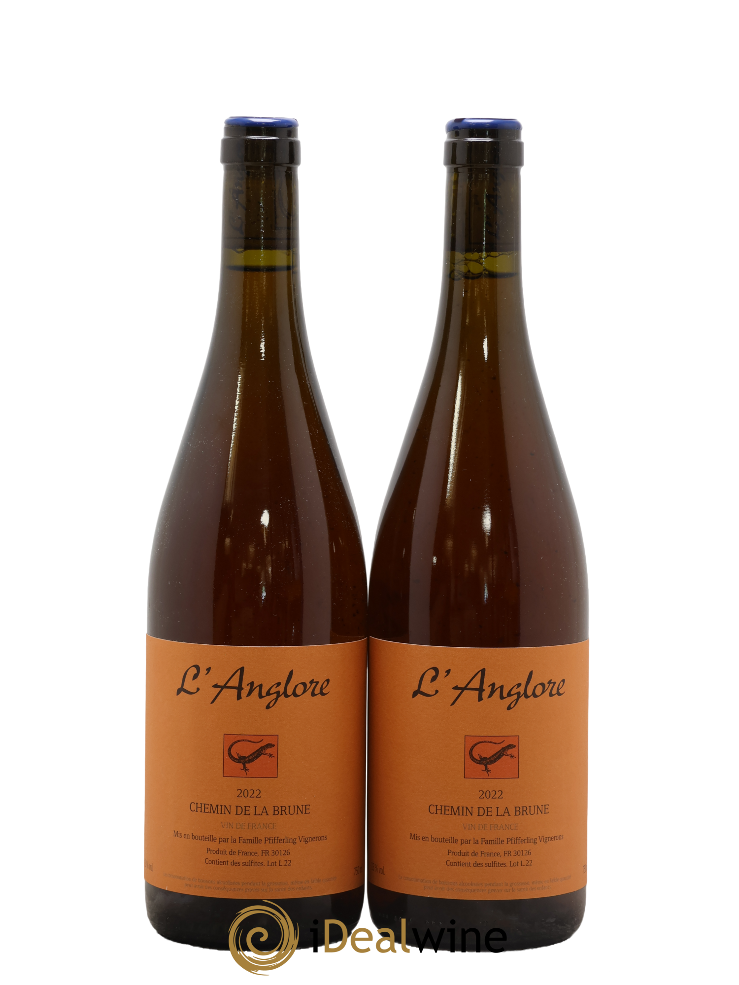 Vin de France Chemin de la brune L'Anglore 2022 - Lotto di 2 bottiglie - 0