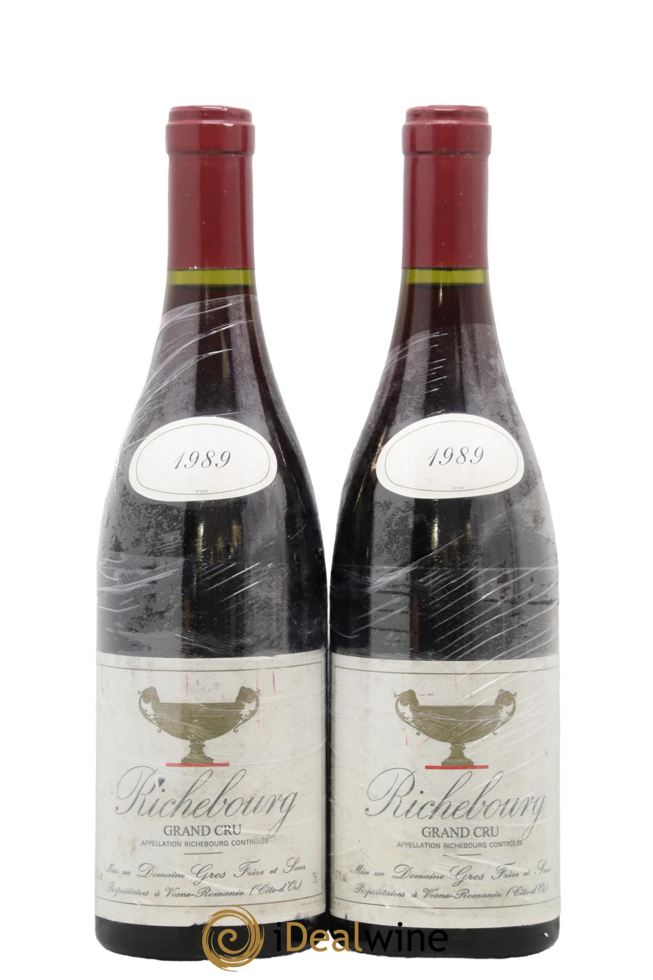 Richebourg Grand Cru Gros Frère & Soeur 1989 - Lot of 2 bottles - 0