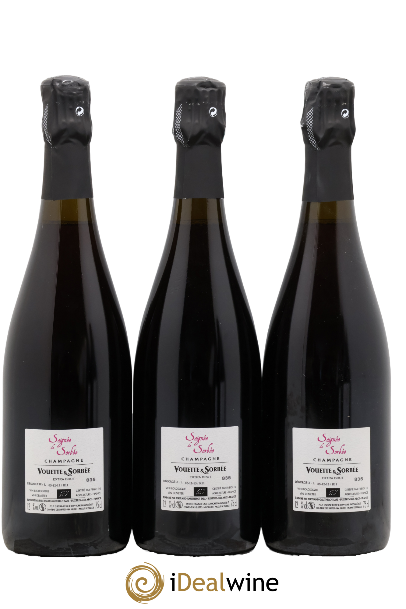 Saignée de Sorbée Extra-Brut Vouette et Sorbée 2011 - Posten von 3 Flaschen - 1