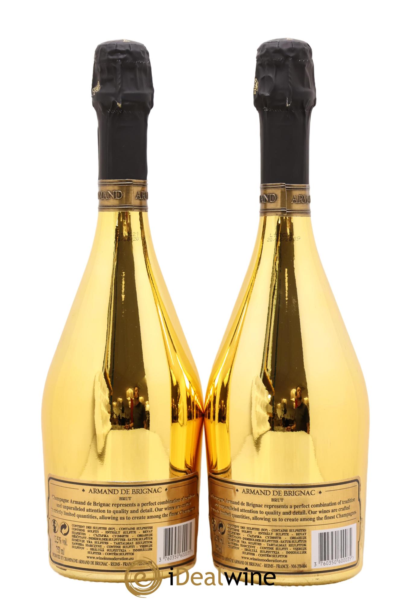 Gold Brut Armand de Brignac - Lotto di 2 bottiglie - 1