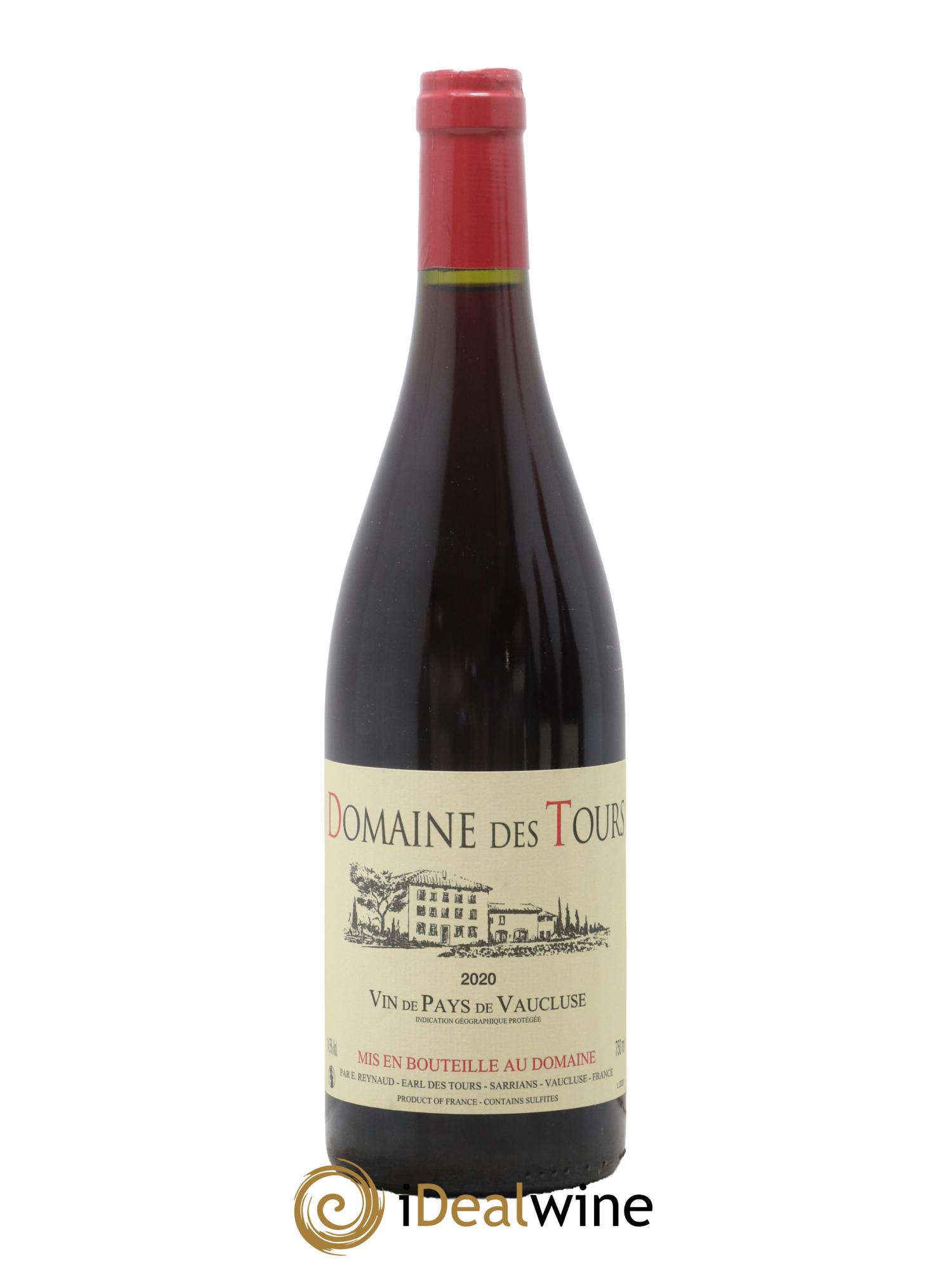 Vaucluse (Vin de Pays de Vaucluse) Domaine des Tours Emmanuel Reynaud 2020 - Lot de 1 bouteille - 0