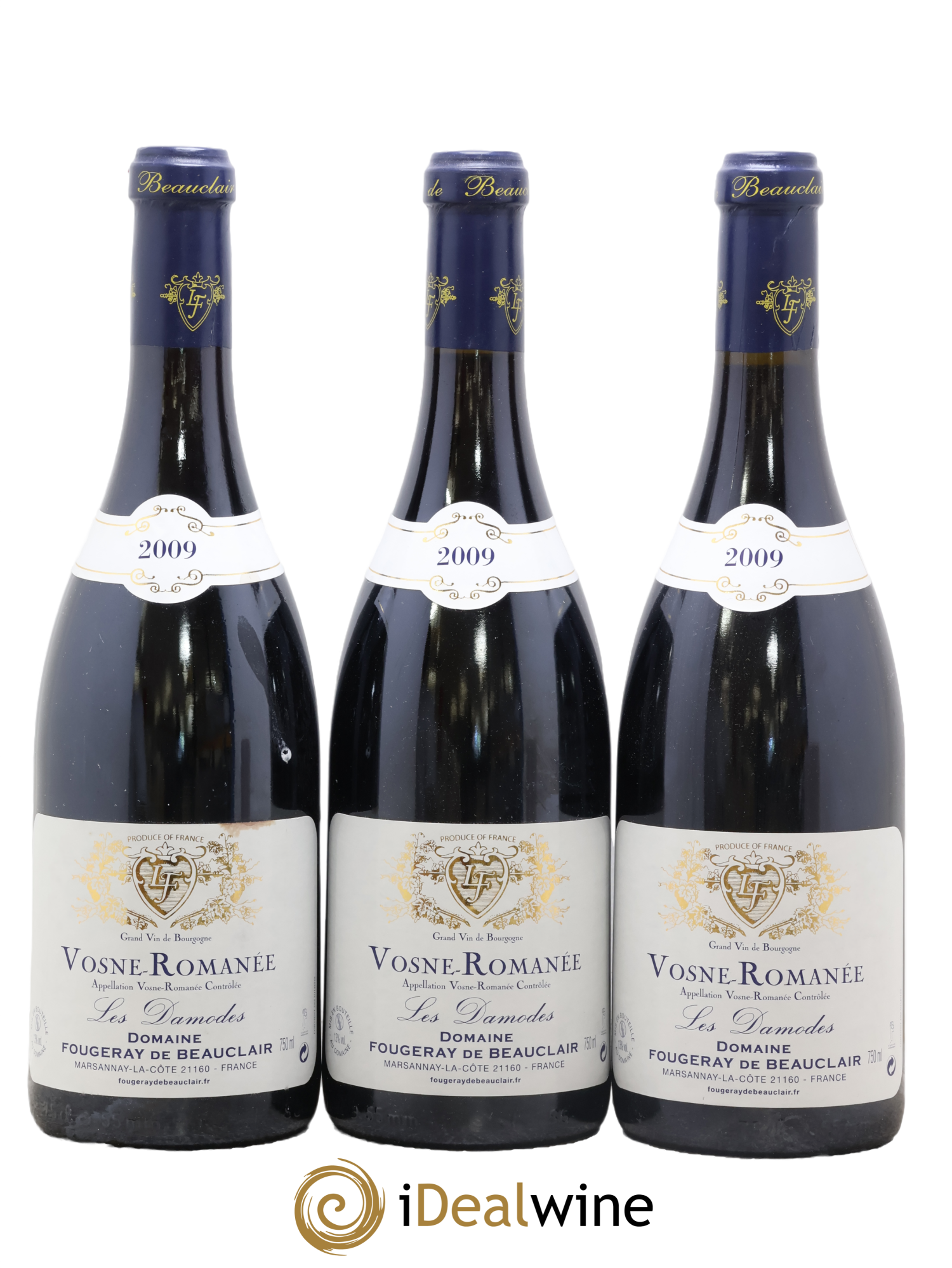 Vosne-Romanée Les Damodes Fougeray de Beauclair (Domaine) 2009 - Lot of 3 bottles - 0