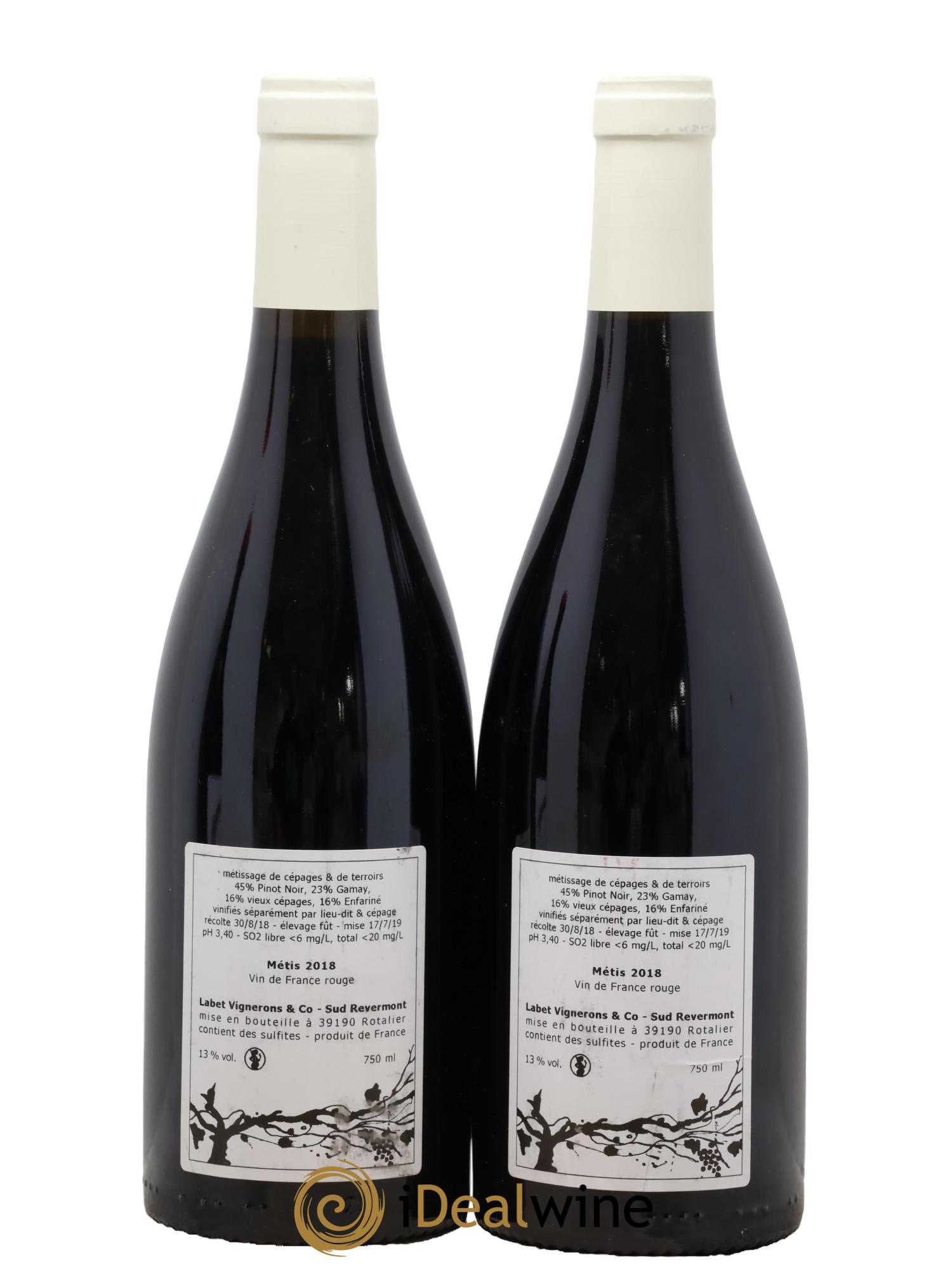 Vin de France Métis Romain - Julien  - Charline Labet 2018 - Lotto di 2 bottiglie - 1