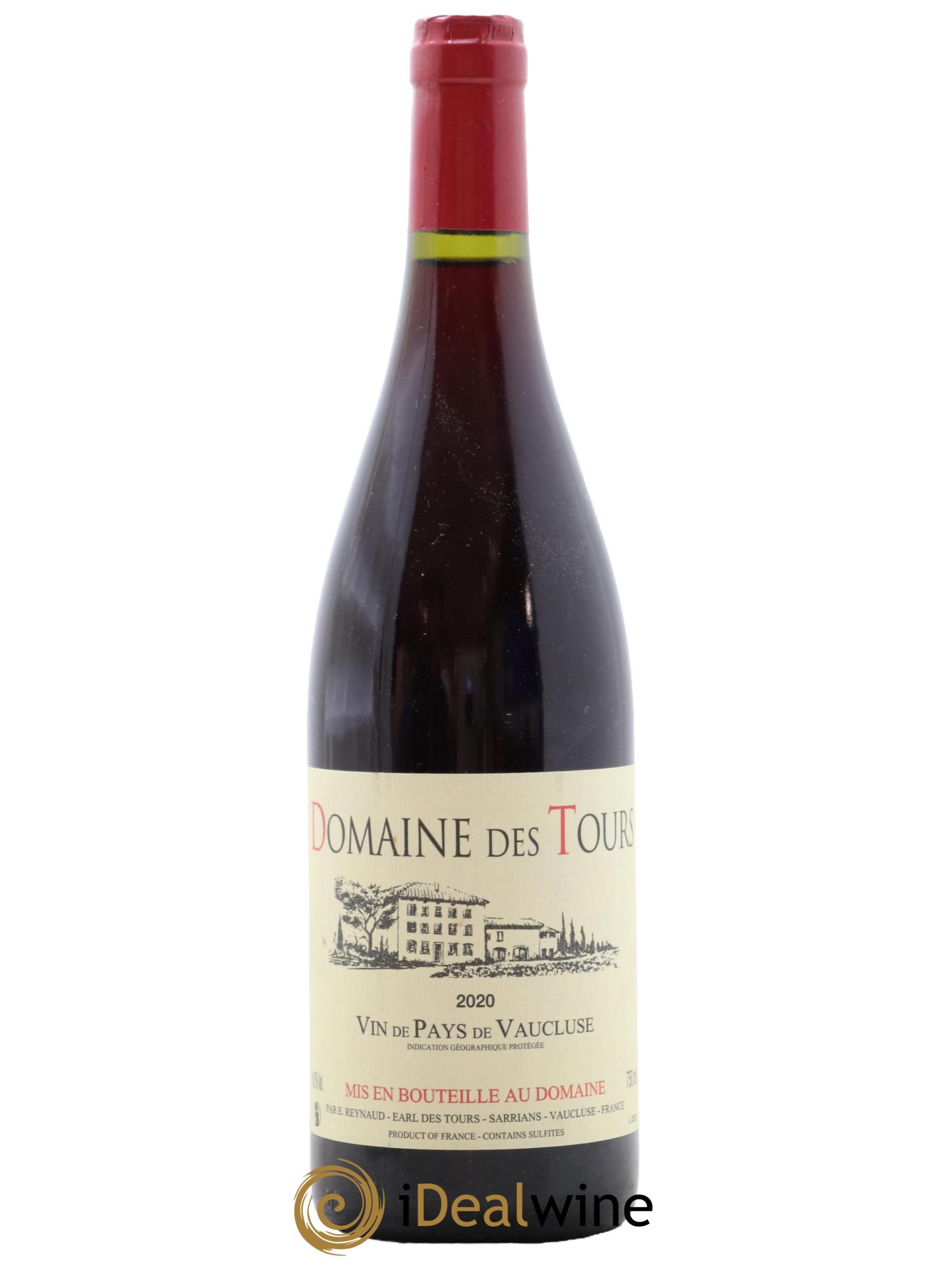 Vaucluse (Vin de Pays de Vaucluse) Domaine des Tours Emmanuel Reynaud 2020 - Lot de 1 bouteille - 0