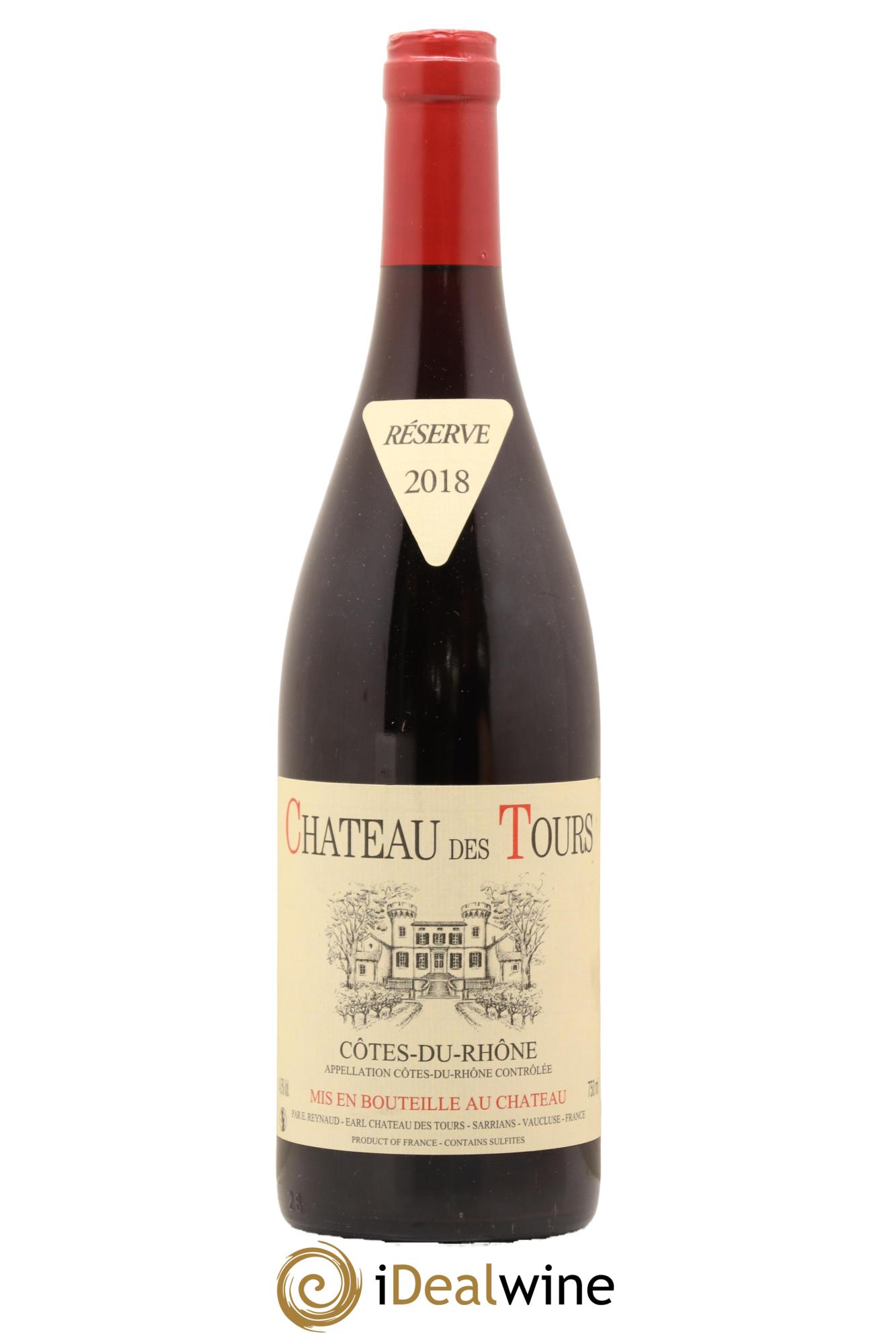 Côtes-du-Rhône Château des Tours Emmanuel Reynaud 2018 - Lot de 1 bouteille - 0