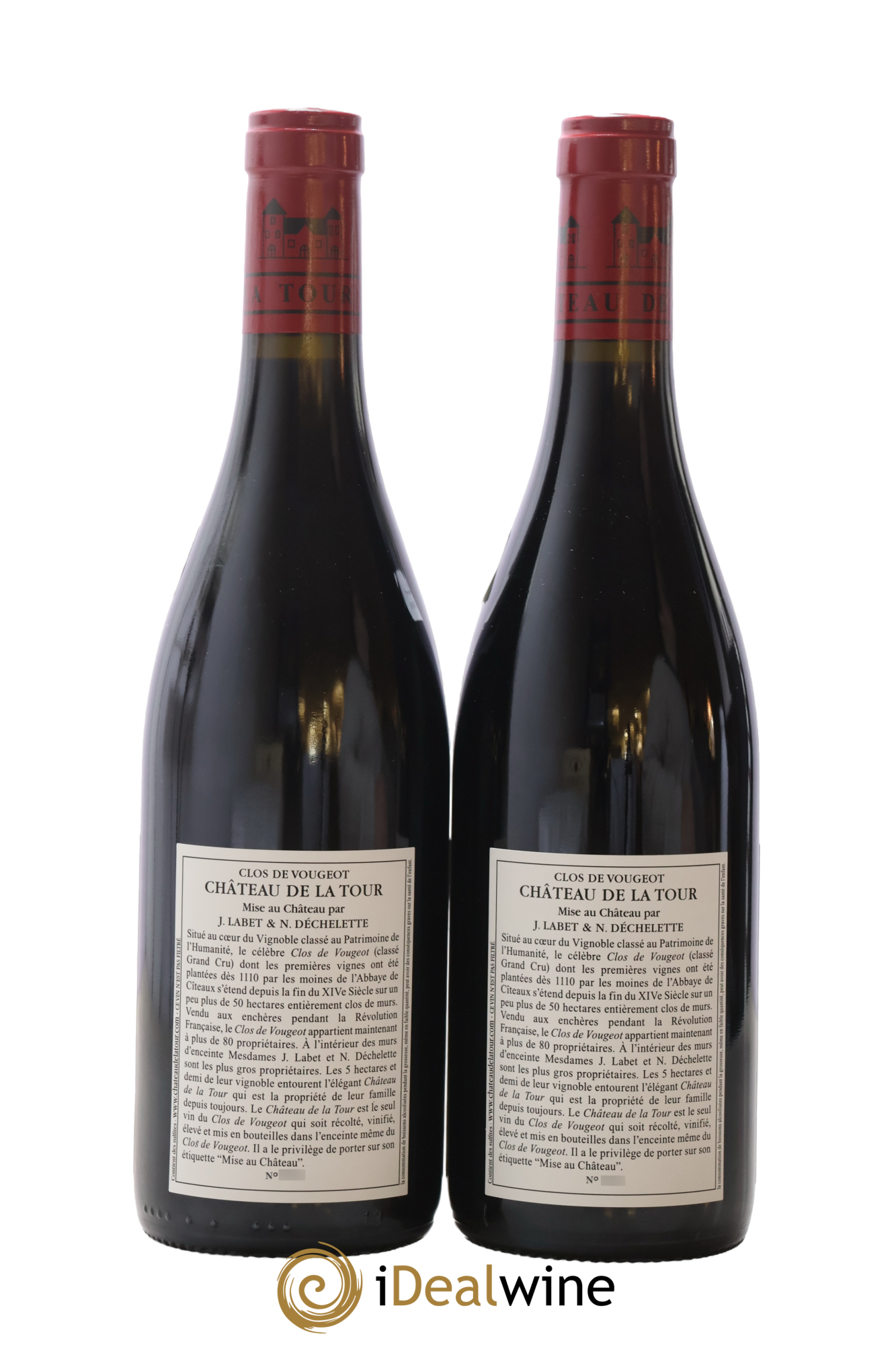 Clos de Vougeot Grand Cru Château de La Tour 2020 - Lote de 2 botellas - 1
