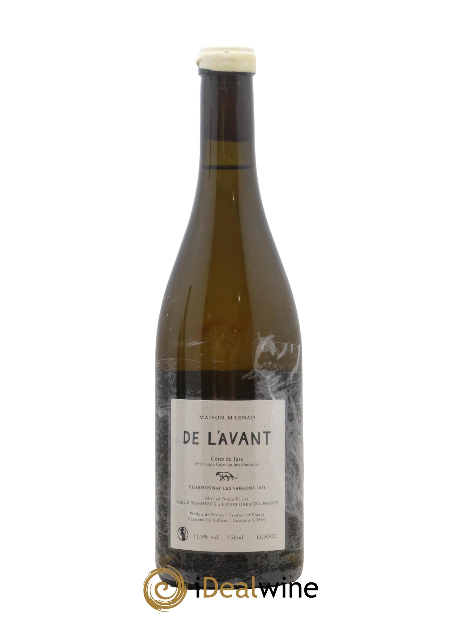 Côtes du Jura De l'Avant Les Varrons Katie Worobeck Maison Maenad 2021 - Lot de 1 bouteille - 1