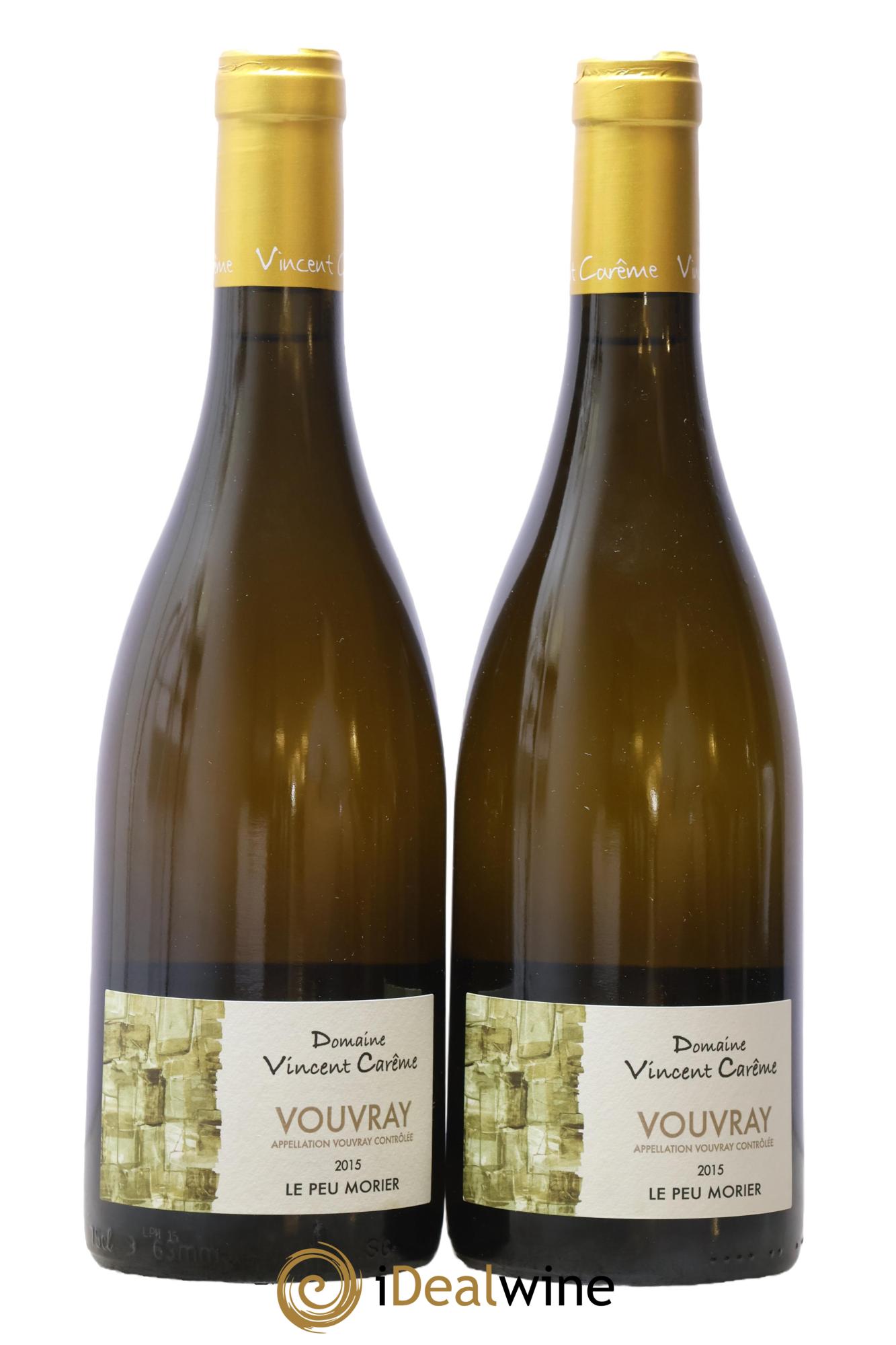 Vouvray Le Peu Morier Domaine Vincent Carême 2015 - Lot de 2 bouteilles - 0