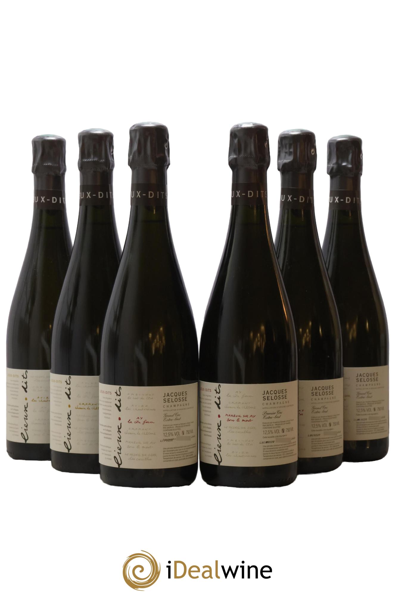 Caisse Collection Lieux-dits Jacques Selosse - Lot de 6 bouteilles - 0