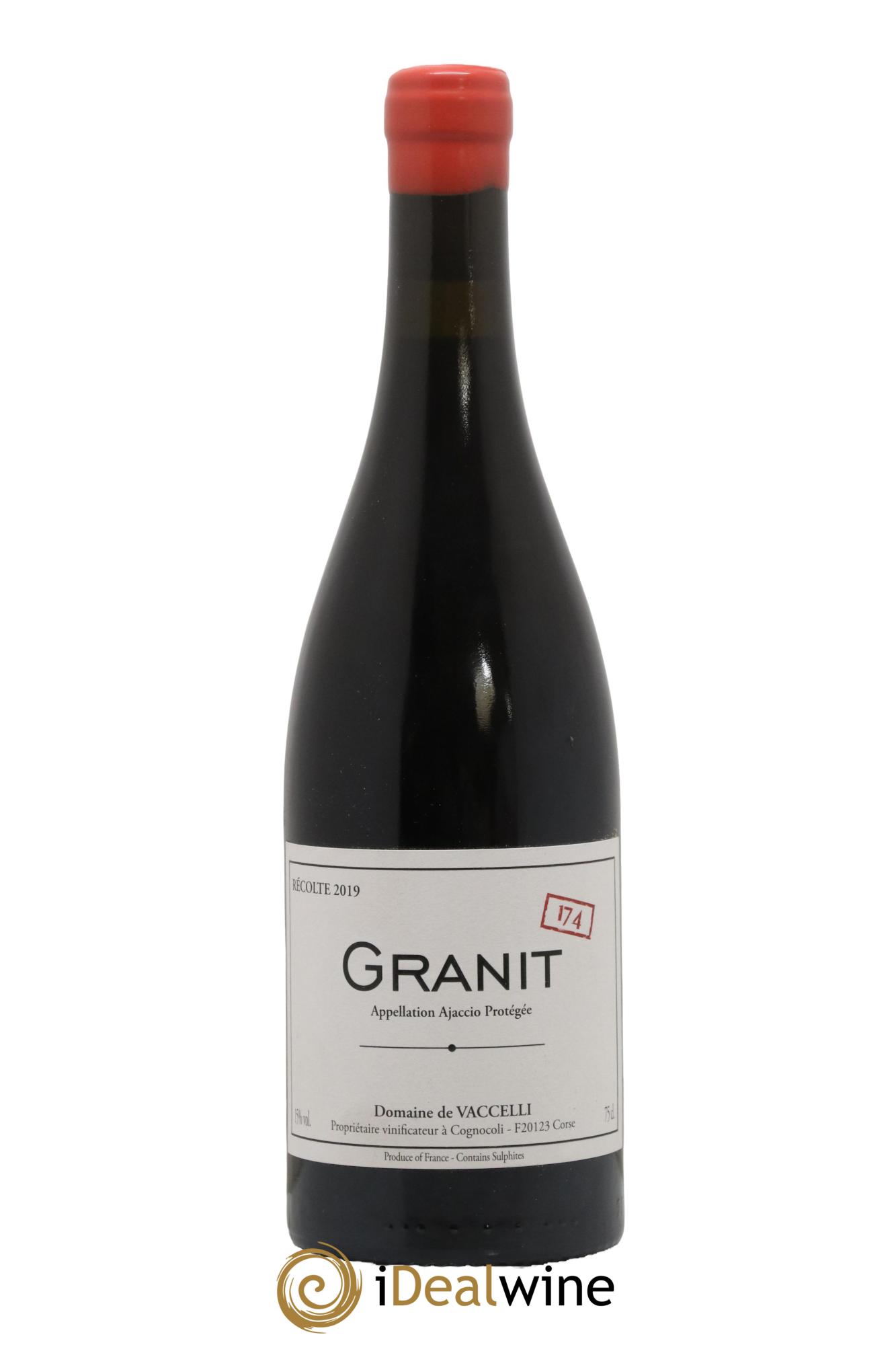 Ajaccio Granit 174 Vaccelli 2019 - Lot de 1 bouteille - 0